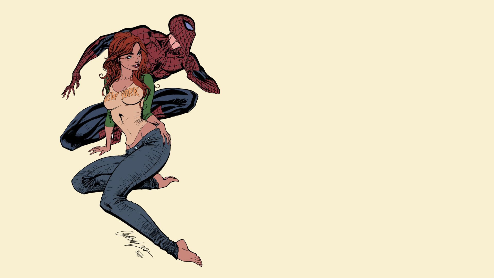 1920x1080 Spider Man And MJ Wallpaper