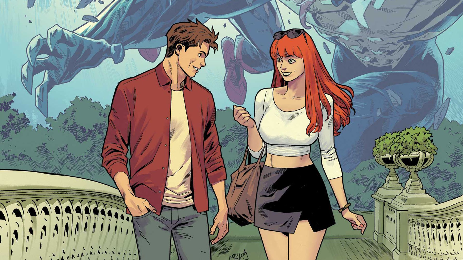 1920x1080 Spider Man And Venom Cause Problems For Peter Parker And Mary Jane Watson's Heart To Heart In Venom