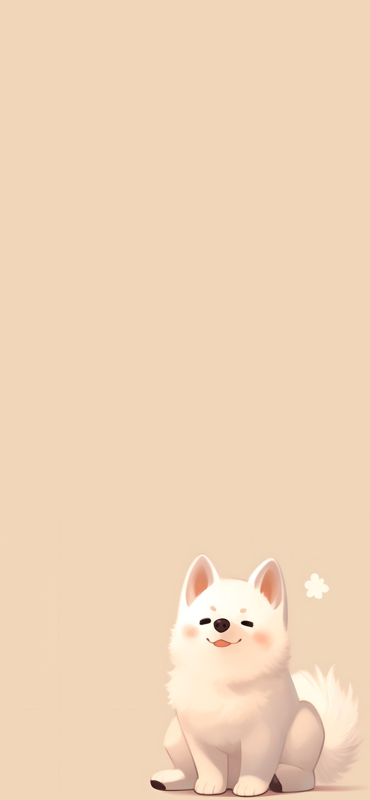 1183x2560 Cute White Dog Wallpaper Animals Wallpaper iPhone