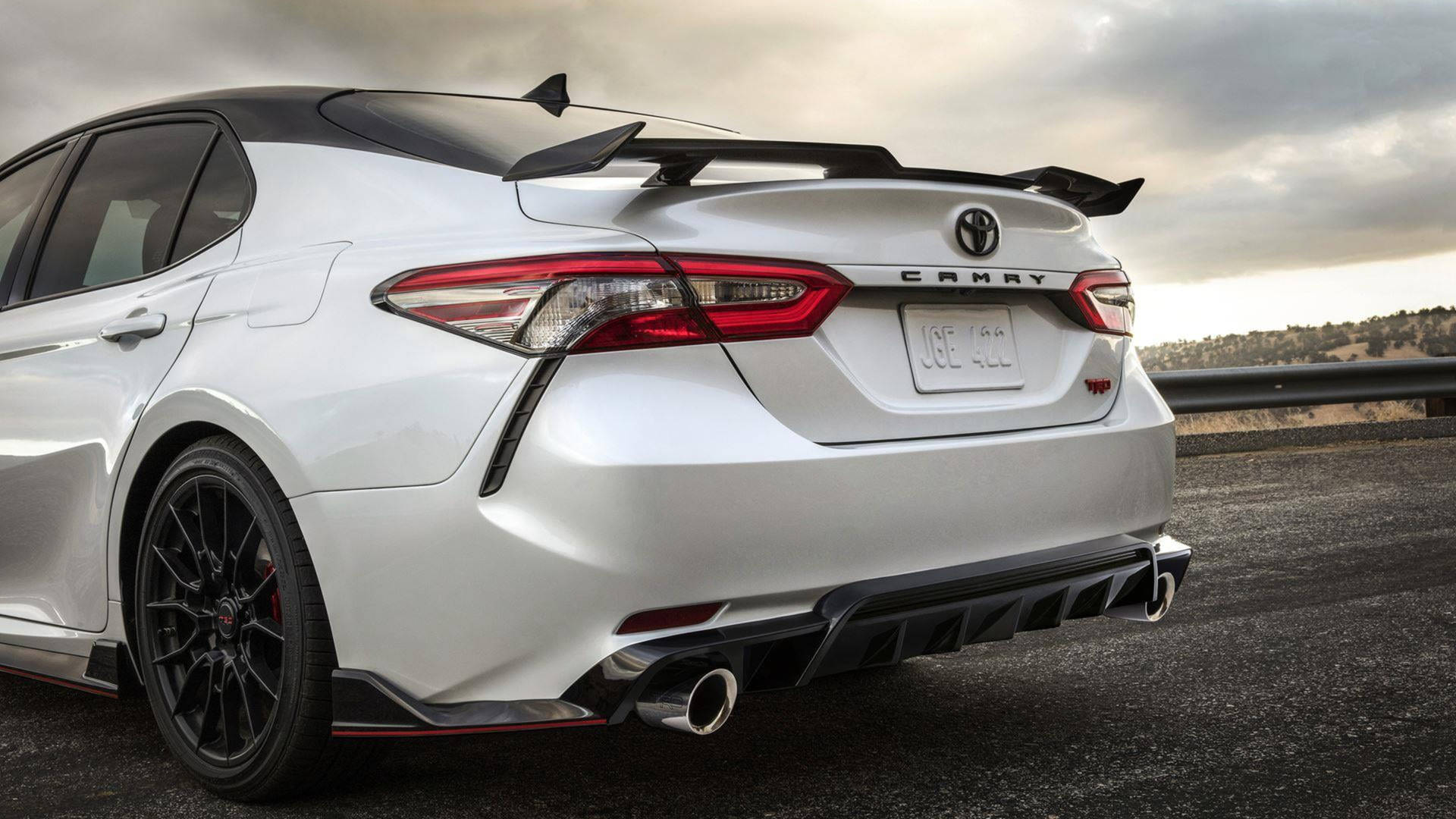 1920x1080 Download Rear Of White Camry Toyota 4K Wallpaper