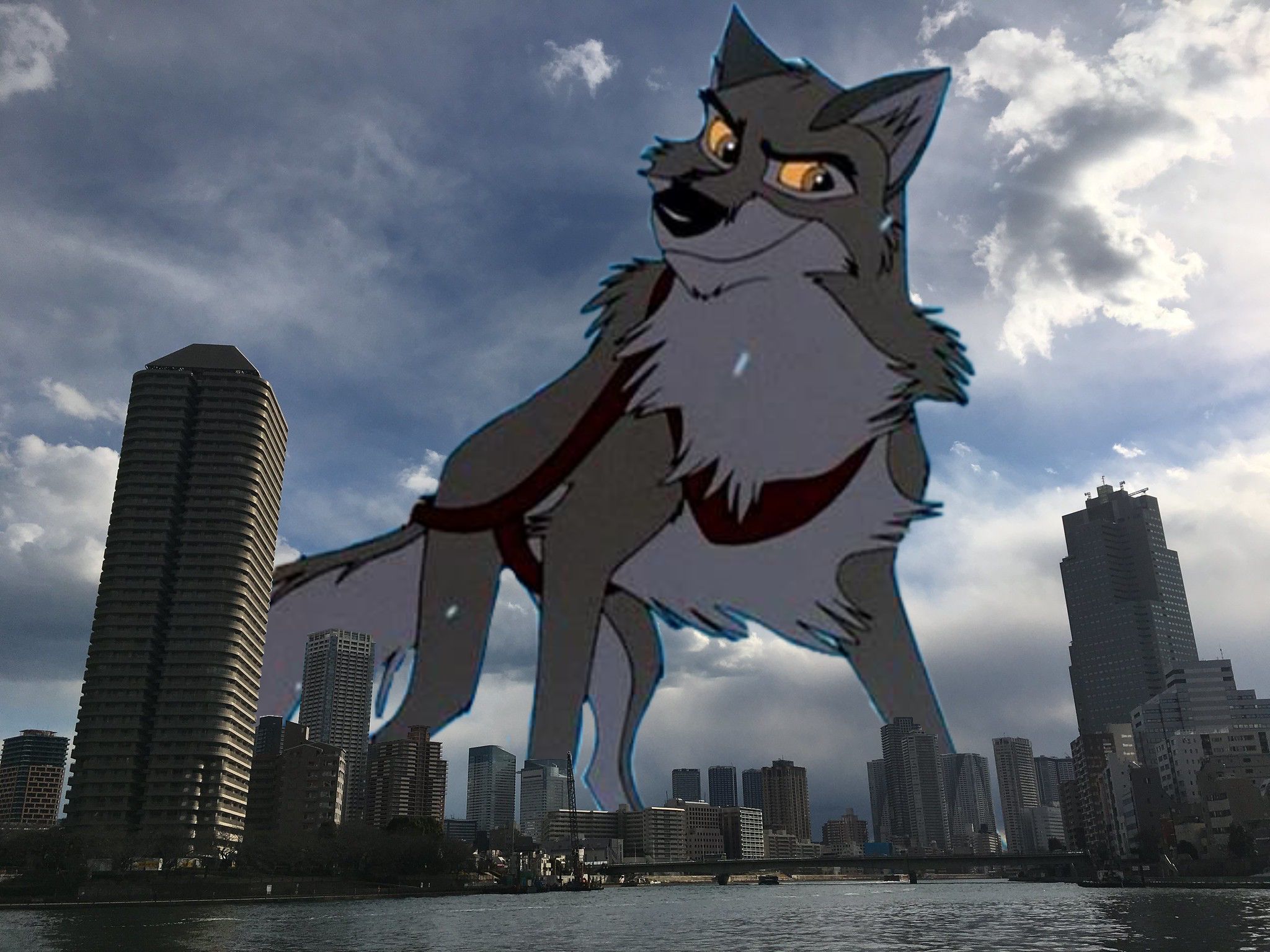2048x1536 Giant Balto in Tokyo by Jaredking779 - Fur Affinity [dot] net