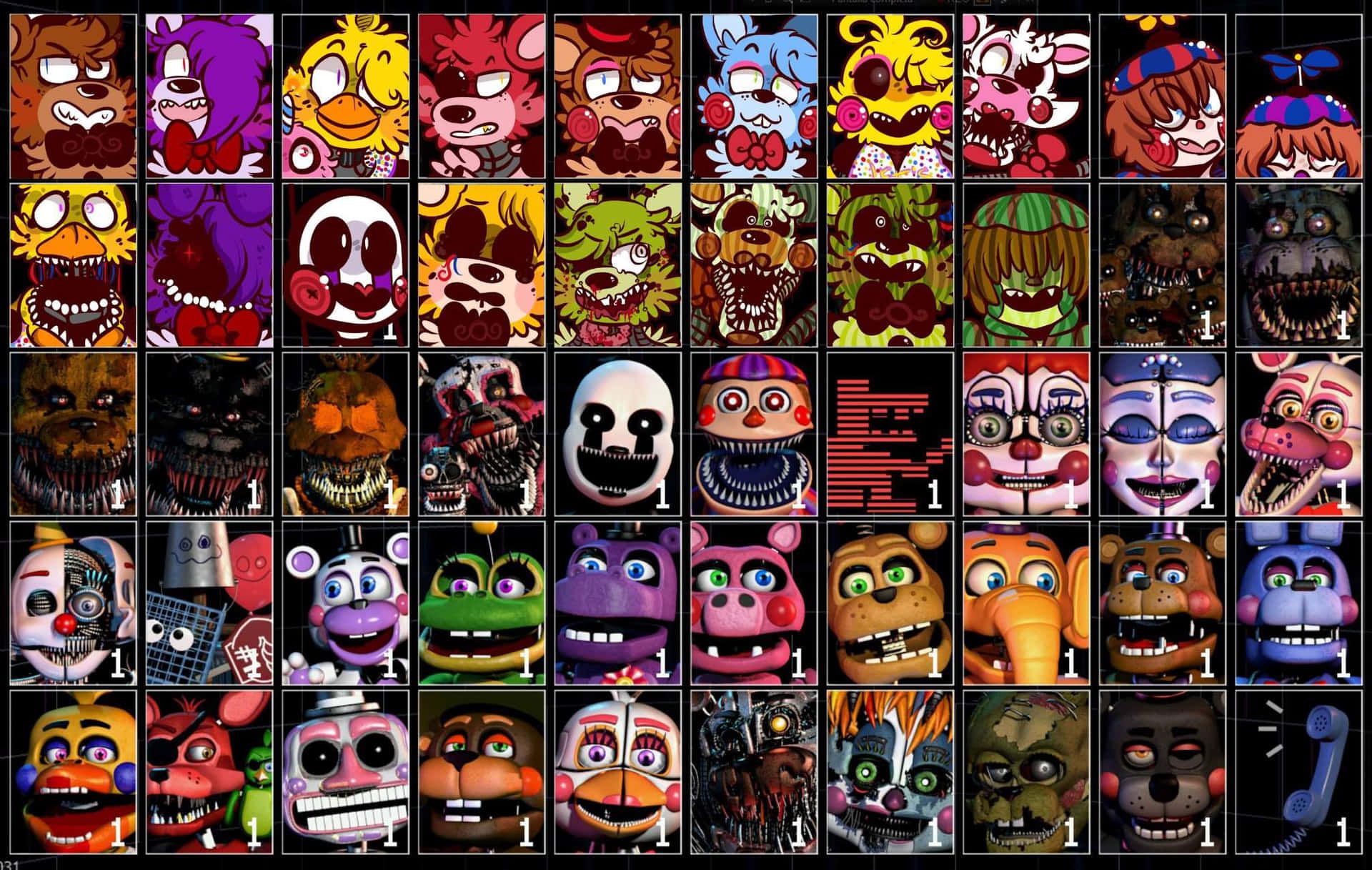 1920x1217 Download Ultimate Custom Night Ultimate Mashup of Frightful Animatronics Wallpaper
