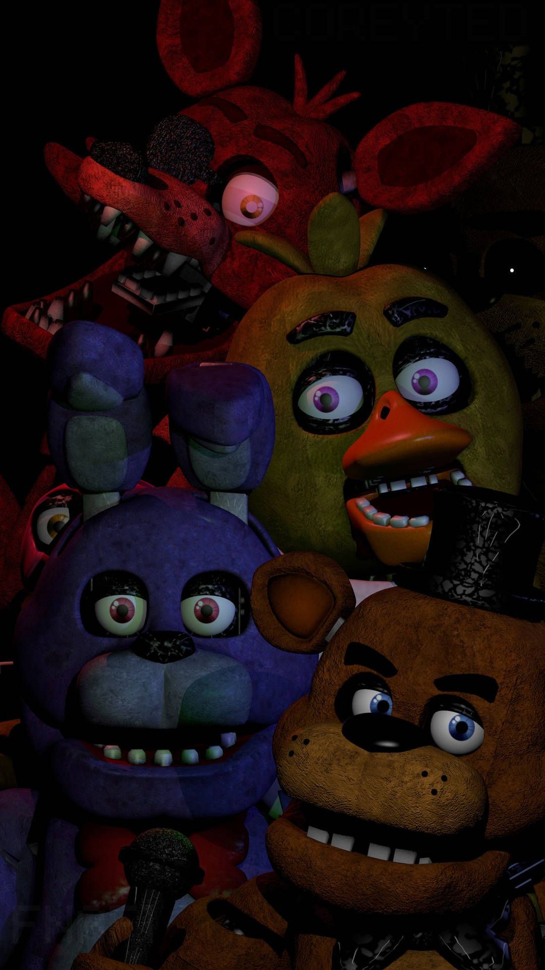 1080x1920 FNAF Animatronics Wallpaper