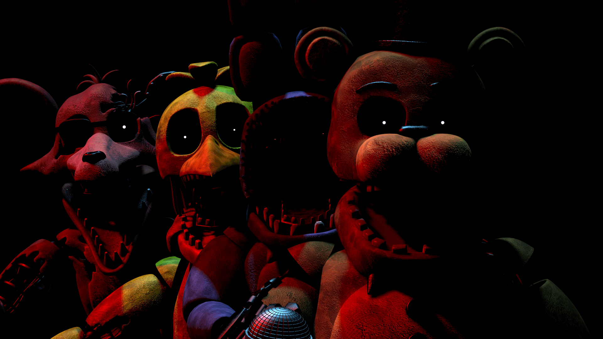 1920x1080 Withered Animatronics Wallpaper