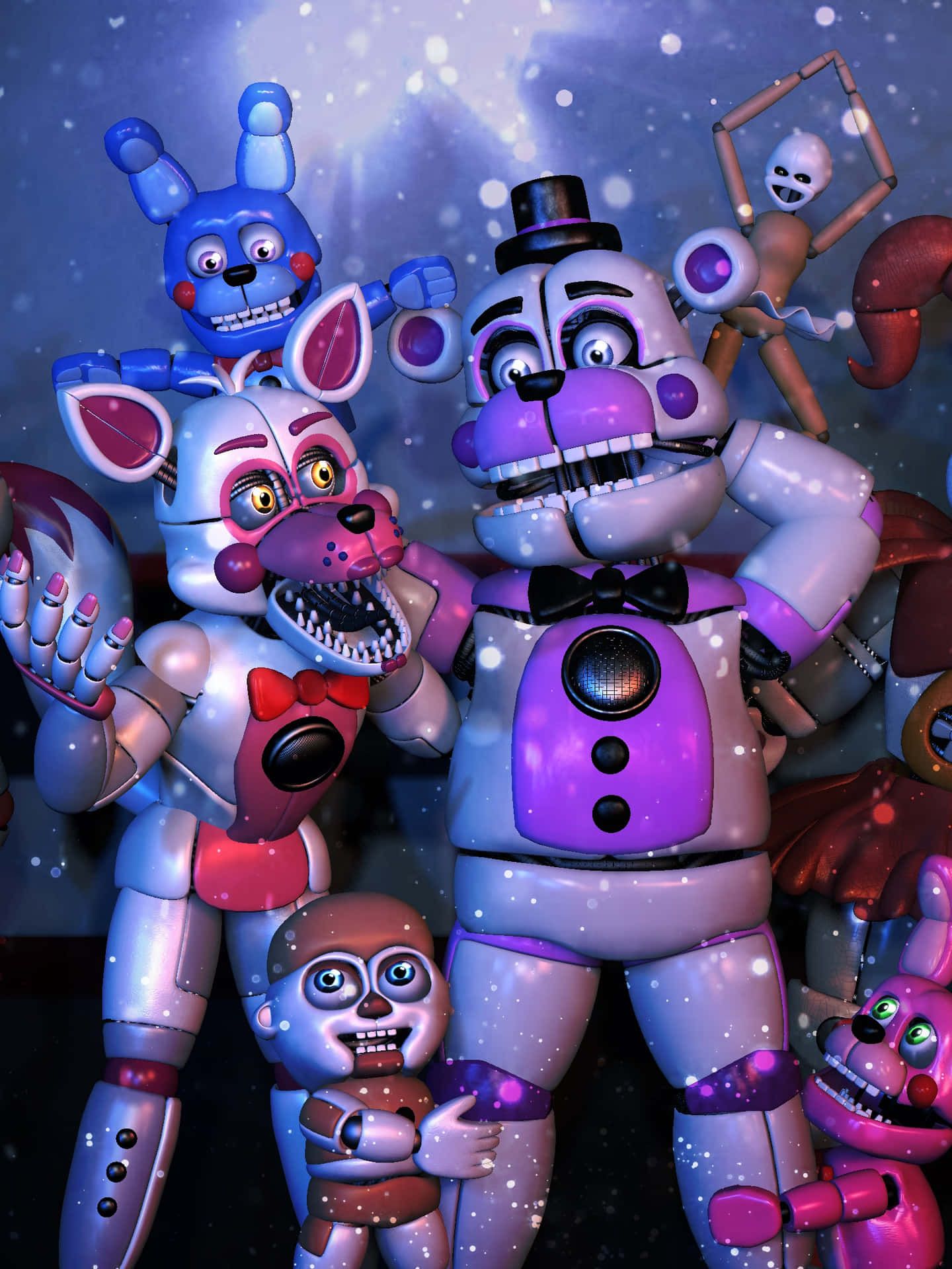 1440x1920 Download FNAF Sister Location: Enter the mysterious world of animatronics Wallpaper