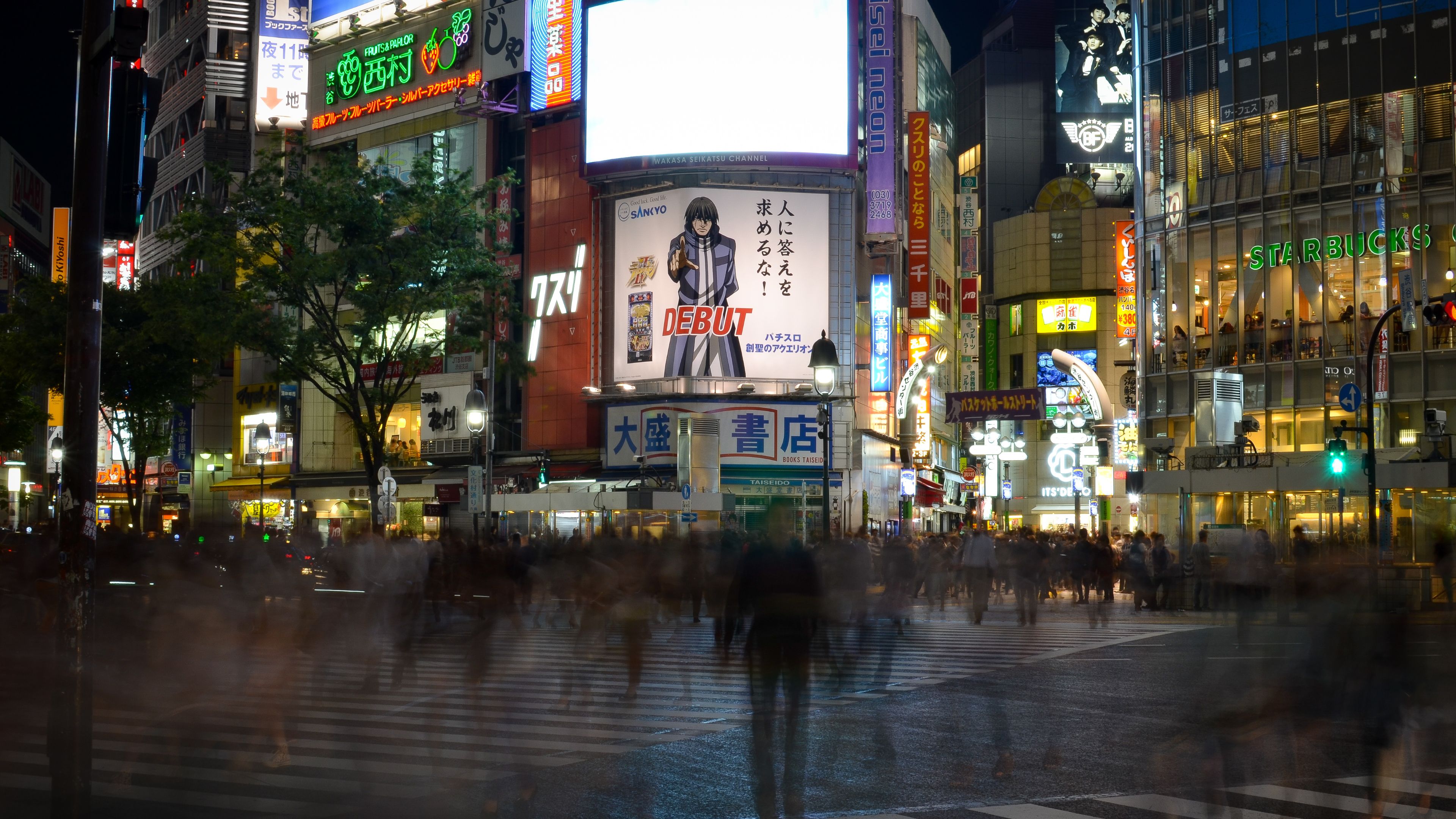 3840x2160 Shibuya Crossing, Tokyo (May 2013) (3840x2160)