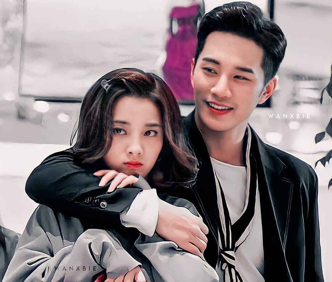 1079x919 Chai xiaoqi and fang leng ideas. alien girl, korean drama stars, cute actors