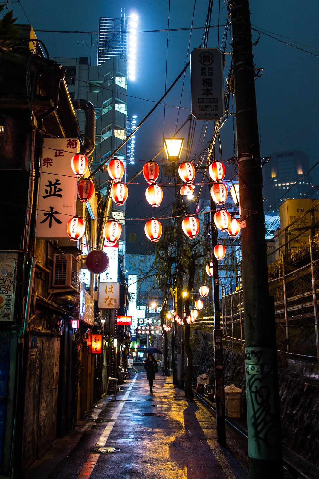 1067x1600 A backstreet in Shibuya, Tokyo