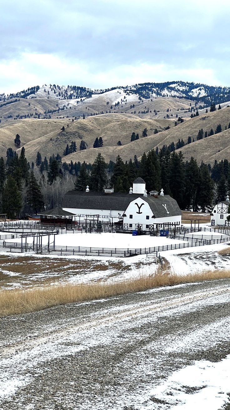 736x1308 Yellowstone Dutton Ranch inspired winter
