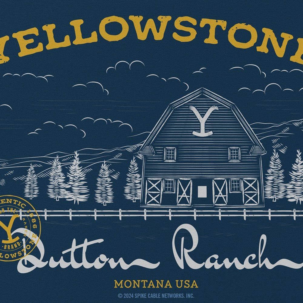 1000x1000 Yellowstone Dutton Ranch Barn Mouse Pad