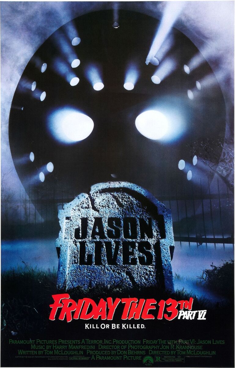 769x1200 FRIDAY THE 13TH VI JASON LIVES Movie Poster Horror Jason Voorhees