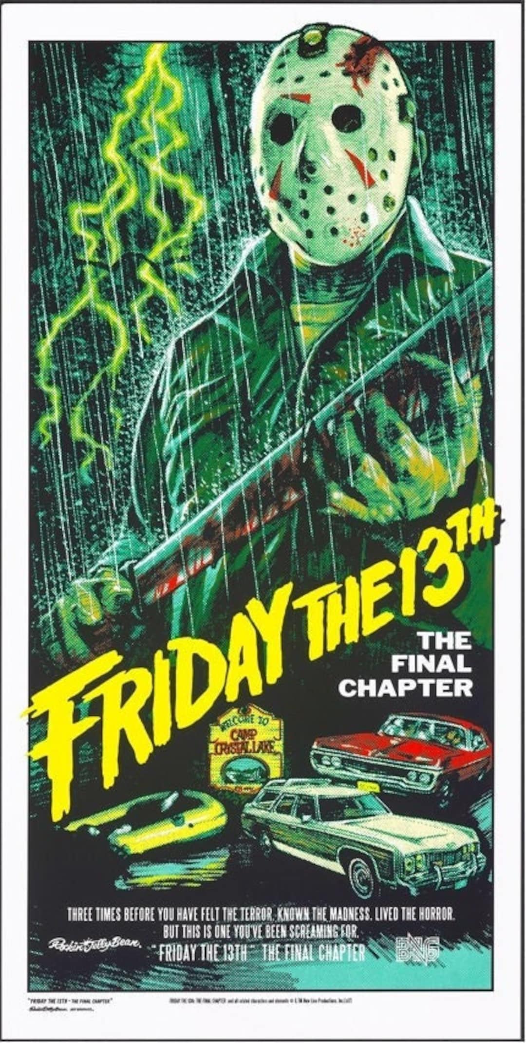 1080x2142 Friday the 13th Final Chapter, Digital Downloadable Printable Movie Poster