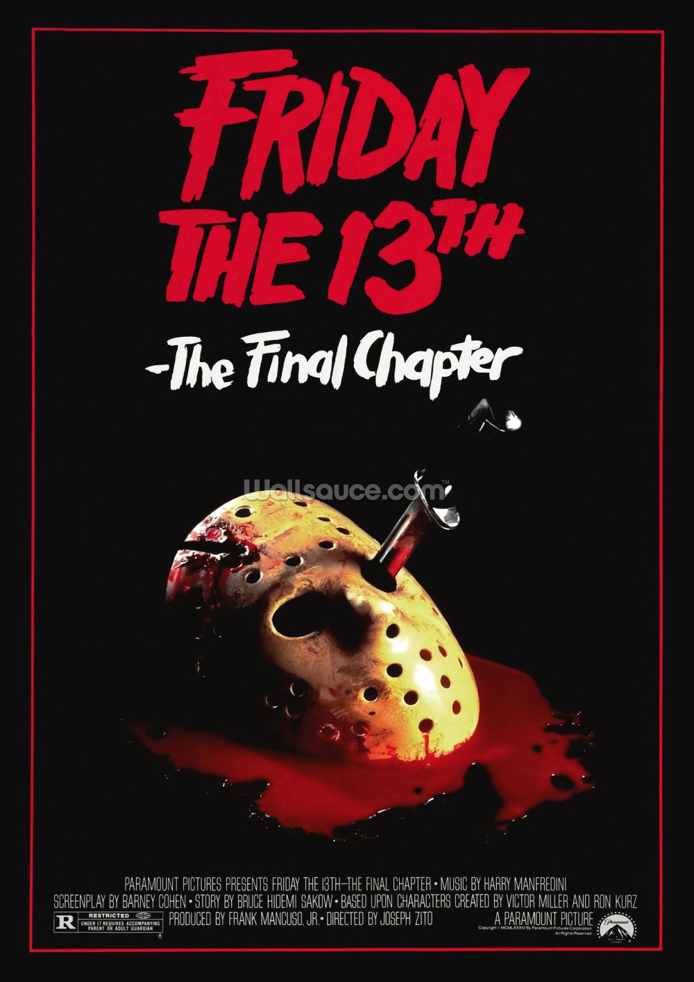 1000x1414 Friday the 13th: The Final Chapter Movie Poster
