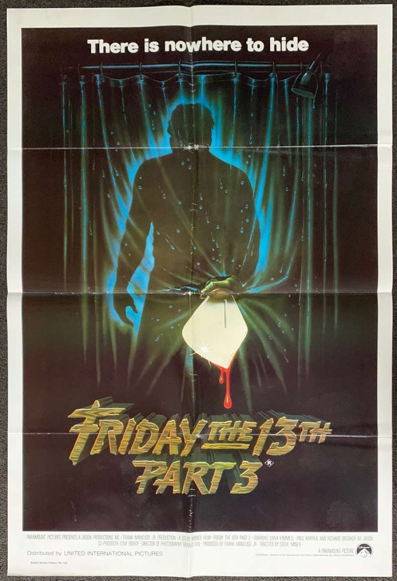 800x1170 All About Movies The 13th Part 3 Movie Poster Original One Sheet 1982 Slasher Jason