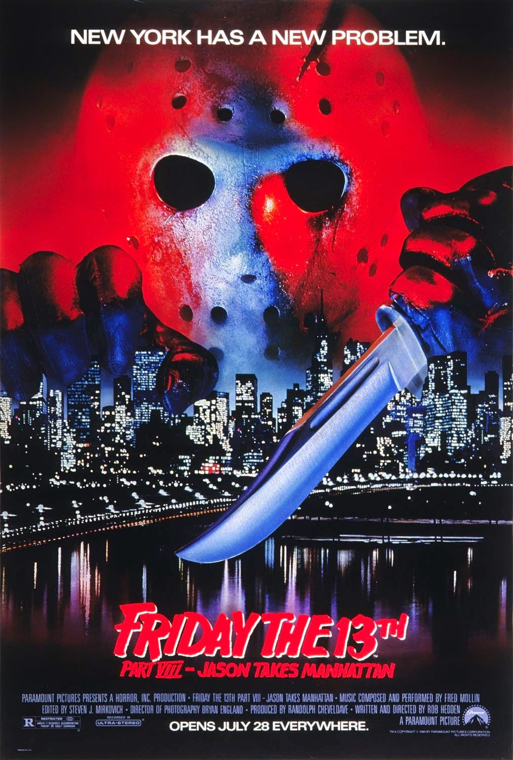 1013x1500 Friday the 13th Part VIII: Jason Takes Manhattan