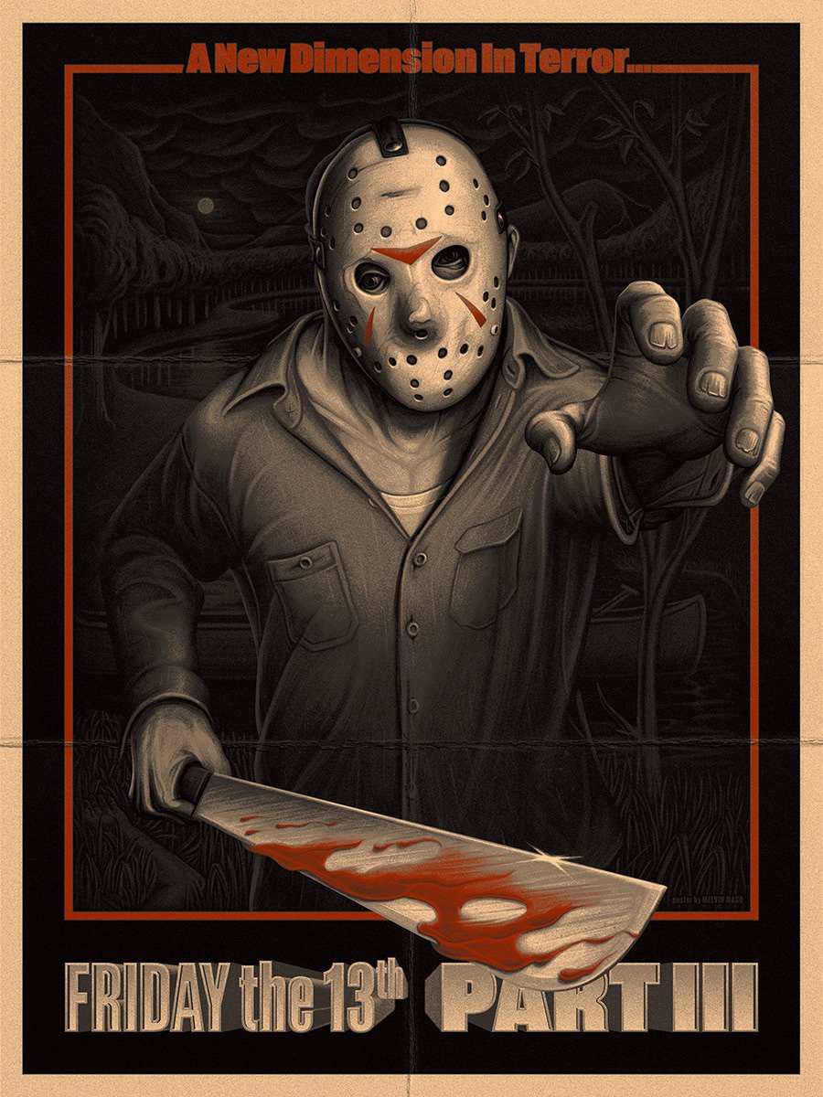 900x1200 Friday the 13th Part 3 Alternative Movie Poster - Behance