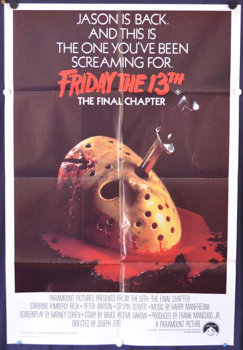 800x1151 All About Movies The 13th The Final Chapter 1984 One Sheet movie poster Kimberly Beck