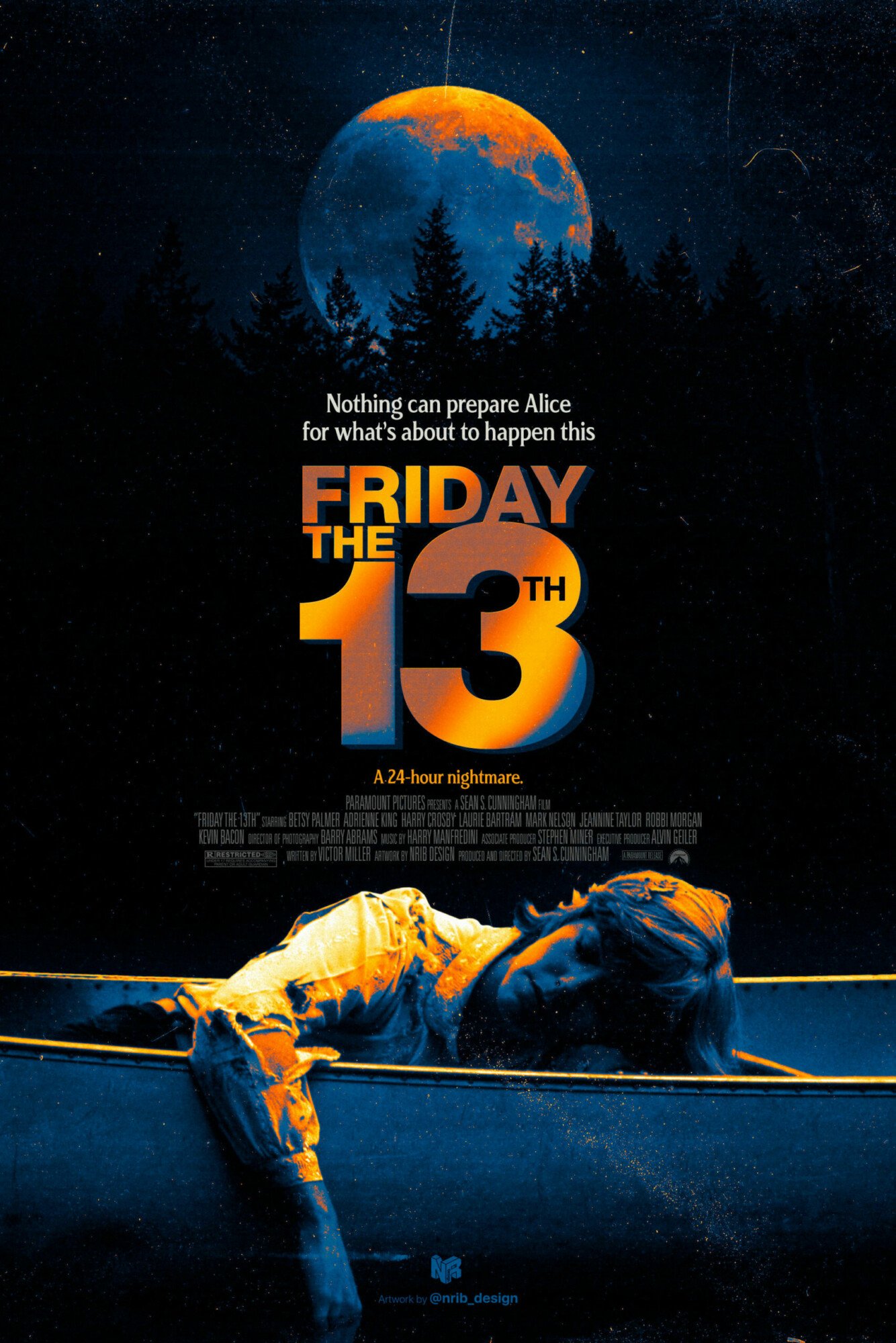 1334x2000 Friday The 13th (1980) Poster. Poster By Joneto