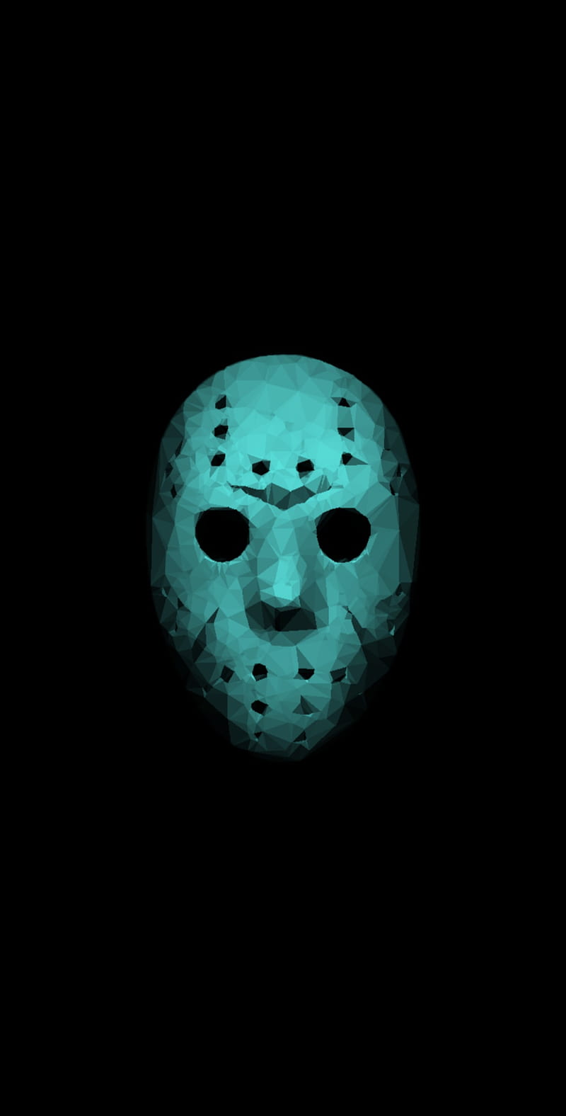 800x1576 Friday The 13th, horror, black, jasonvoorhees, halloween, minimal, fridaythe13th, HD phone wallpaper