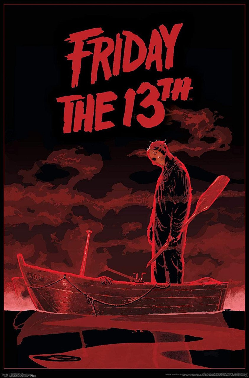 843x1280 FRIDAY THE 13TH Boat 24x36in Movie Poster