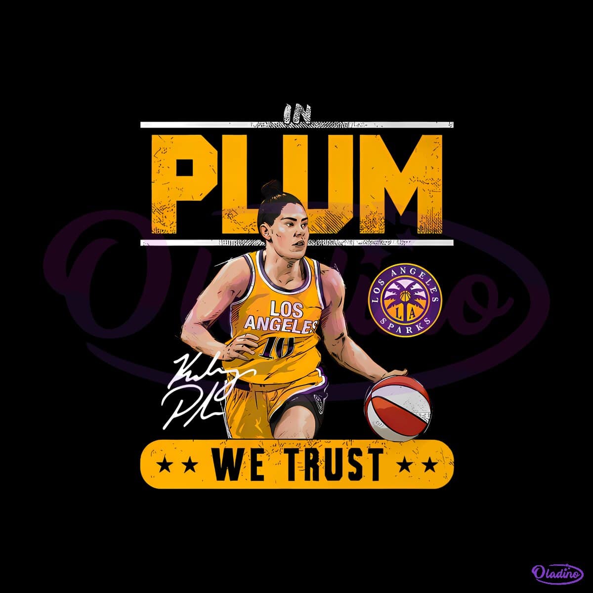 1200x1200 Kelsey Plum In Trust Los Angeles Sparks Basketball PNG Digital Download