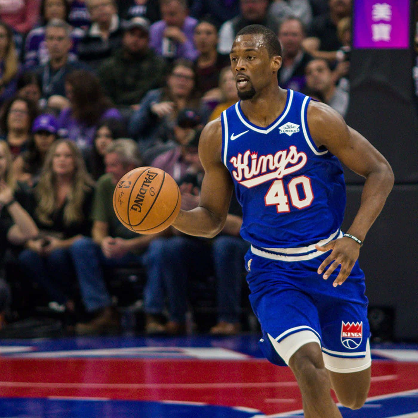 1400x1400 Download Harrison Barnes Sacramento Kings Blue Jersey Wallpaper