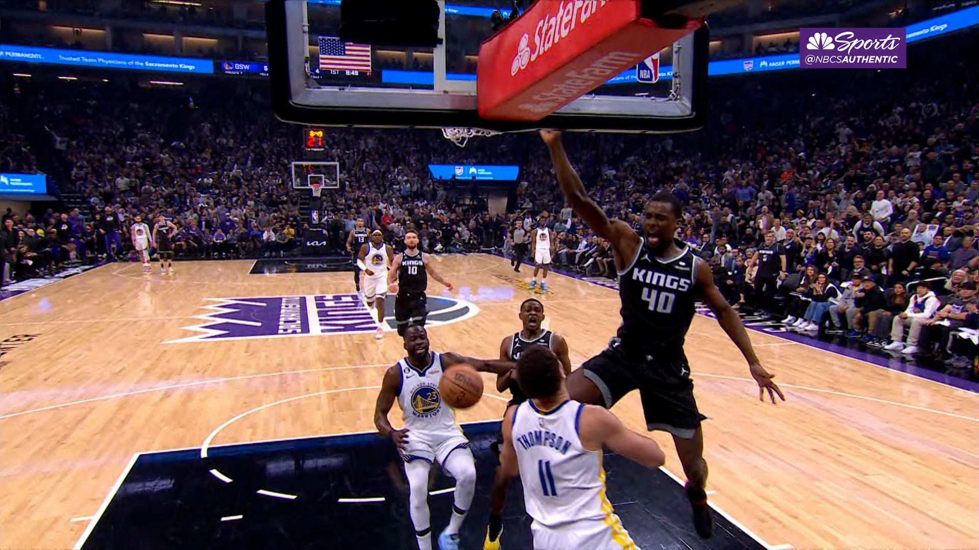1920x1080 Barnes puts Klay on a poster with Game 2 dunk