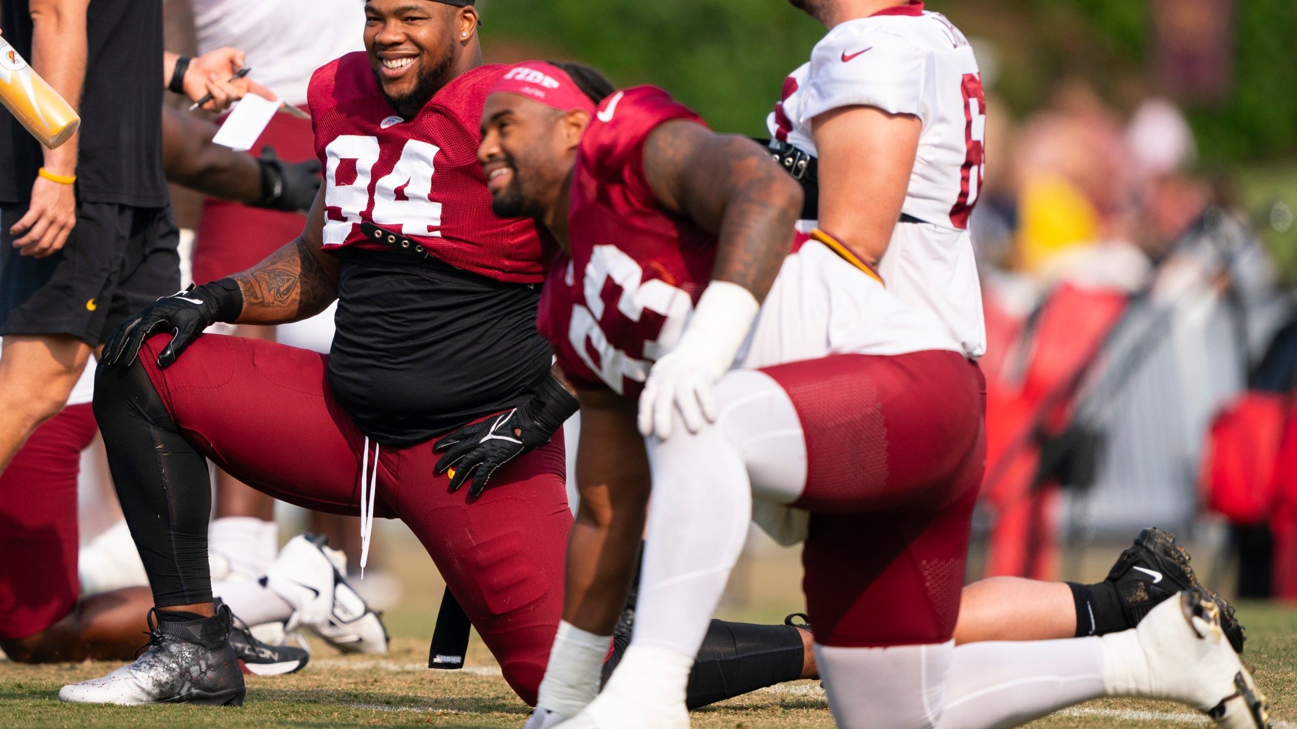 2560x1440 Commanders' defense starts inside with defensive tackles Jonathan Allen and Daron Payne