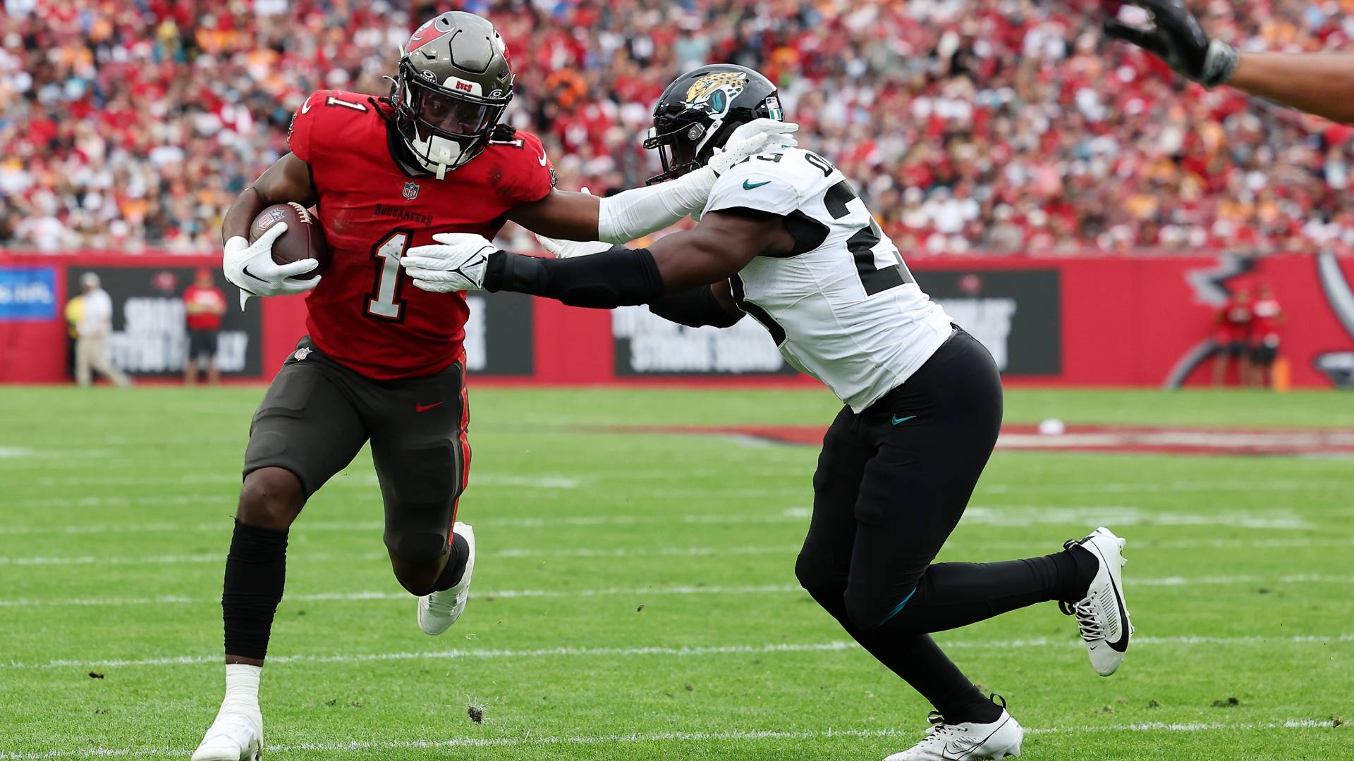1920x1080 Tampa Bay Buccaneers running back Rachaad White: Stats, salary, position, height. DAZN News US
