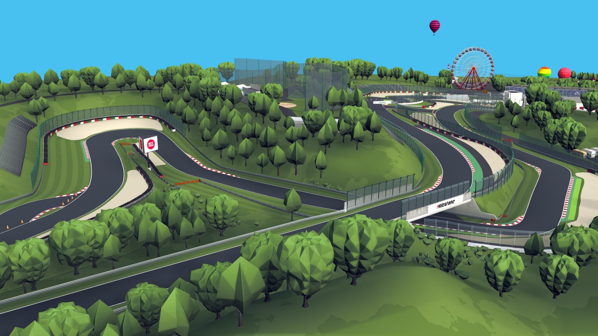 1920x1080 Cartoon Race Track Suzuka model by RCC Design [2bdd29a]