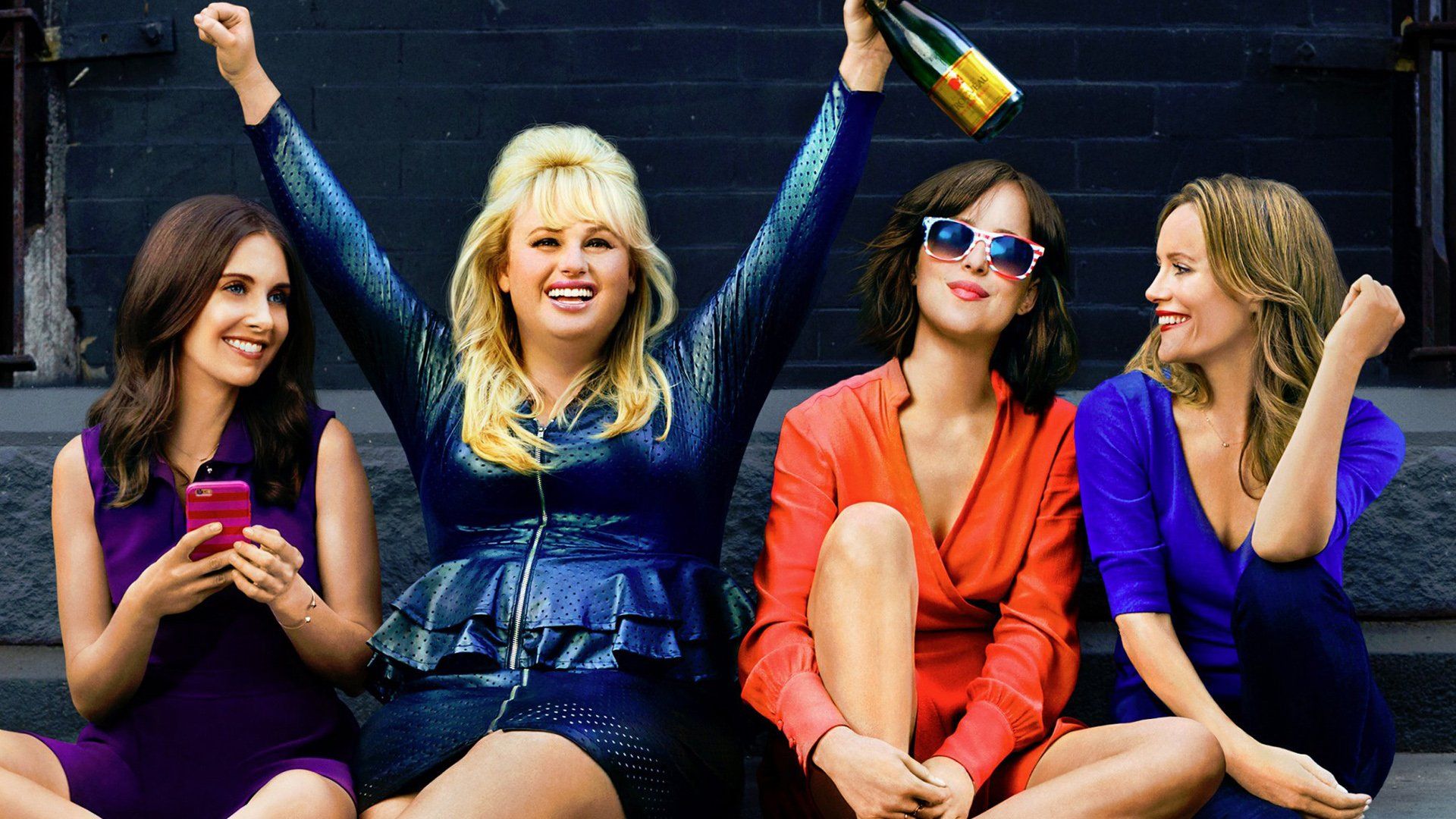 1920x1080 How to Be Single: Alison Brie, Leslie Mann, Rebel Wilson & Dakota Johnson HD Wallpaper
