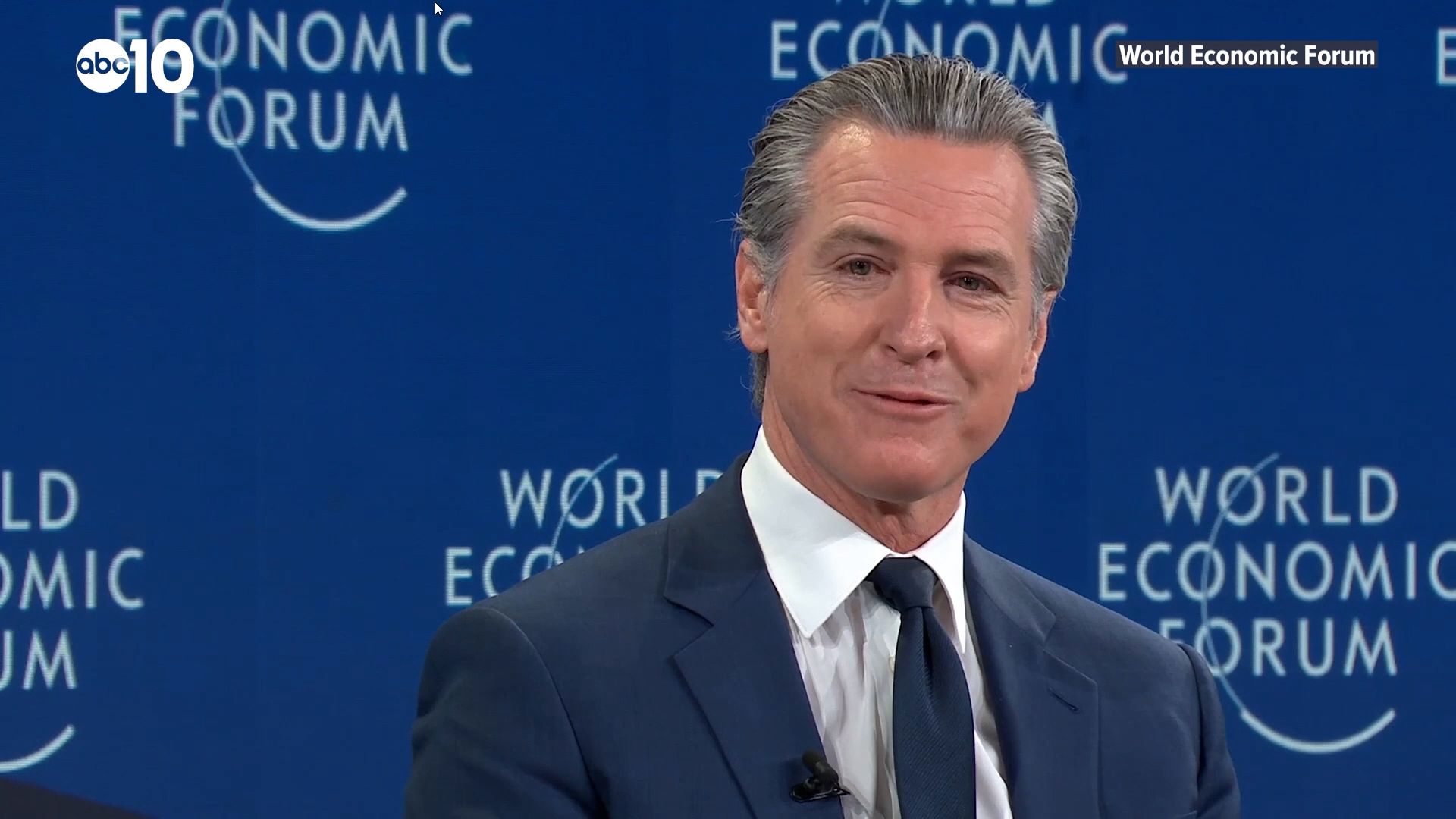1920x1080 Gov. Newsom fireside chat at World Economic Forum in Davos