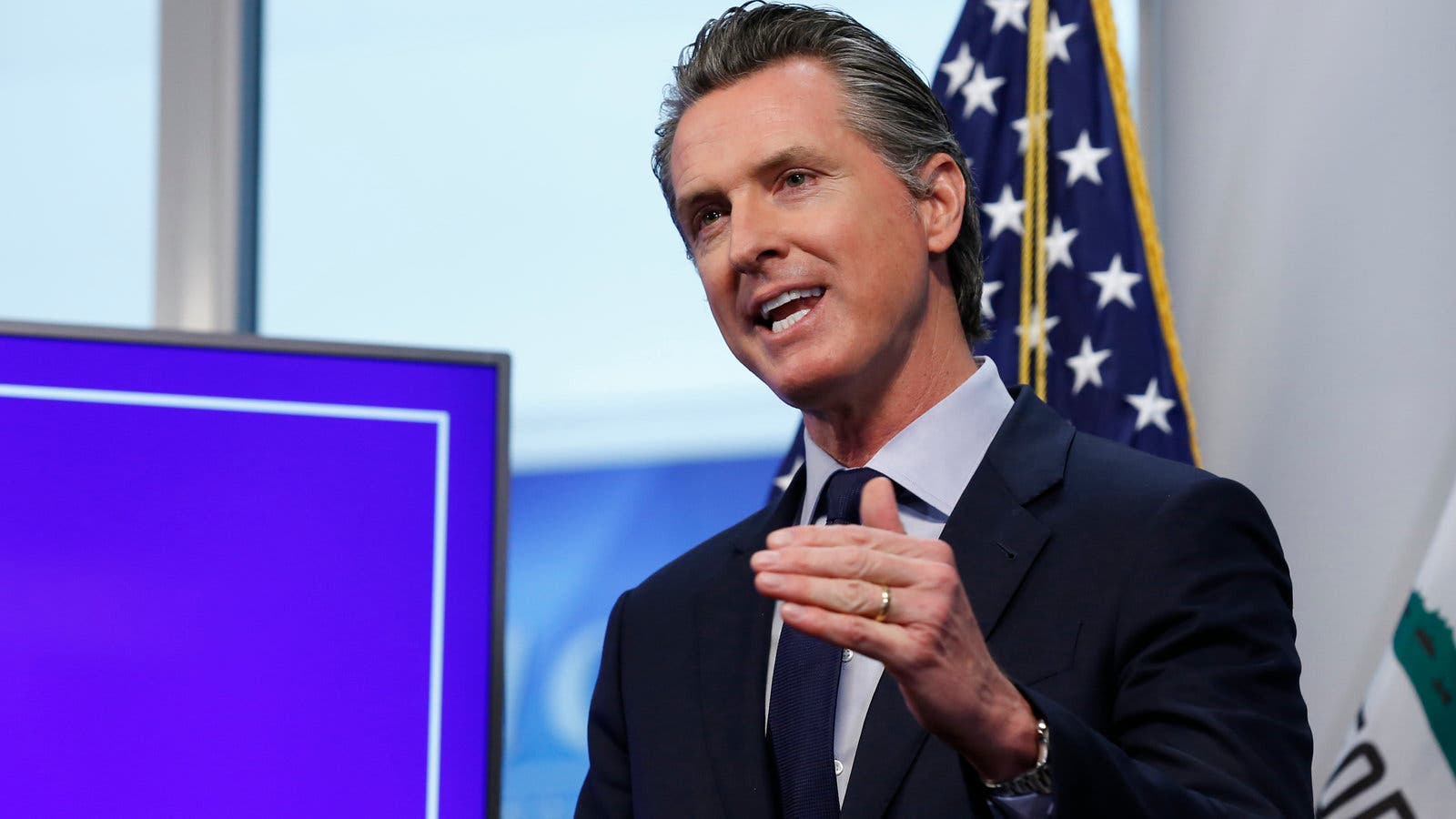 1600x900 ‘We’re Not Prepared to Do That Today, ’ Newsom Says of Reopening