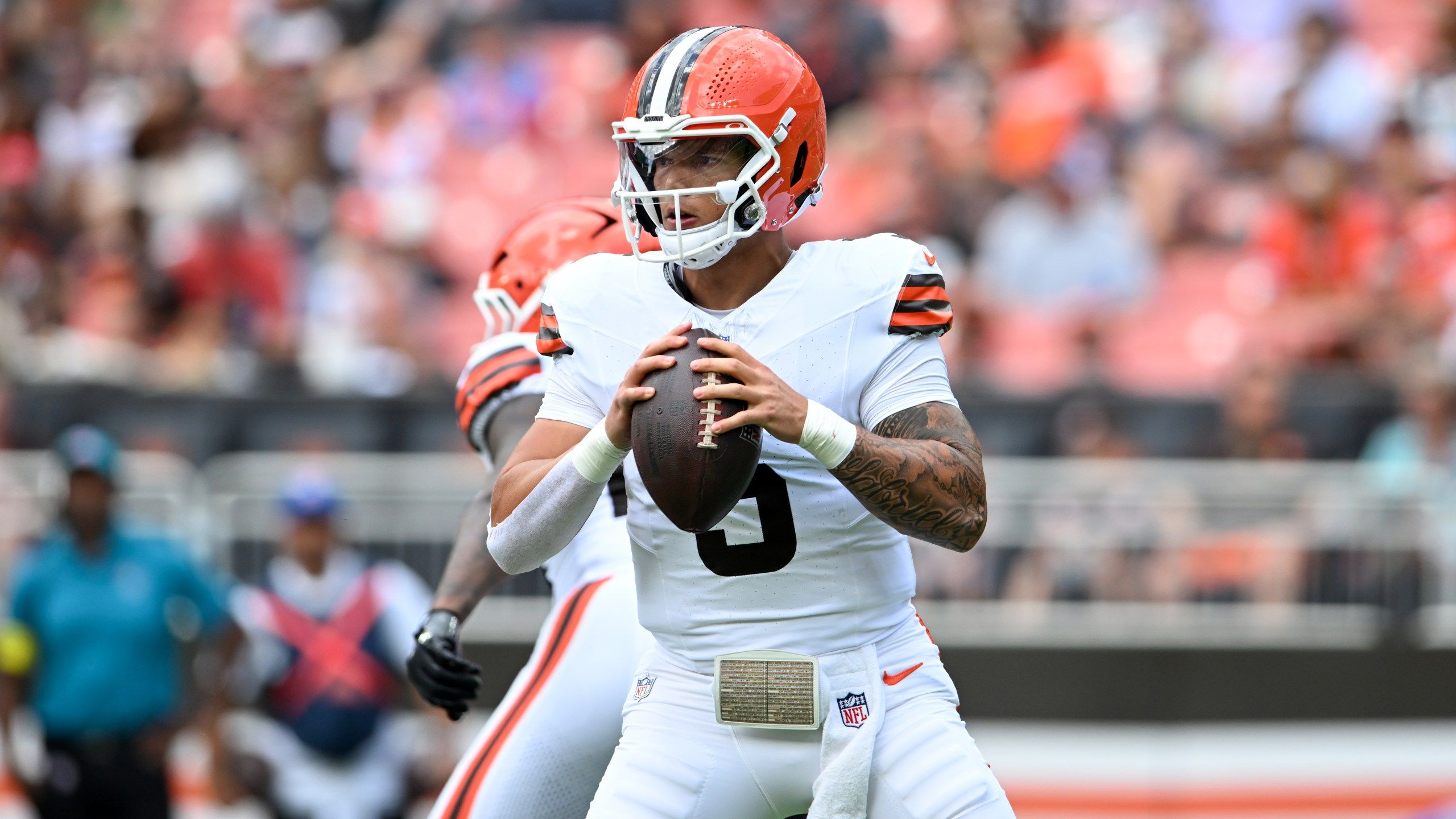 2560x1440 Browns' Dillon Gabriel selected as backup QB after Kenny Pickett trade, Sanders is QB3