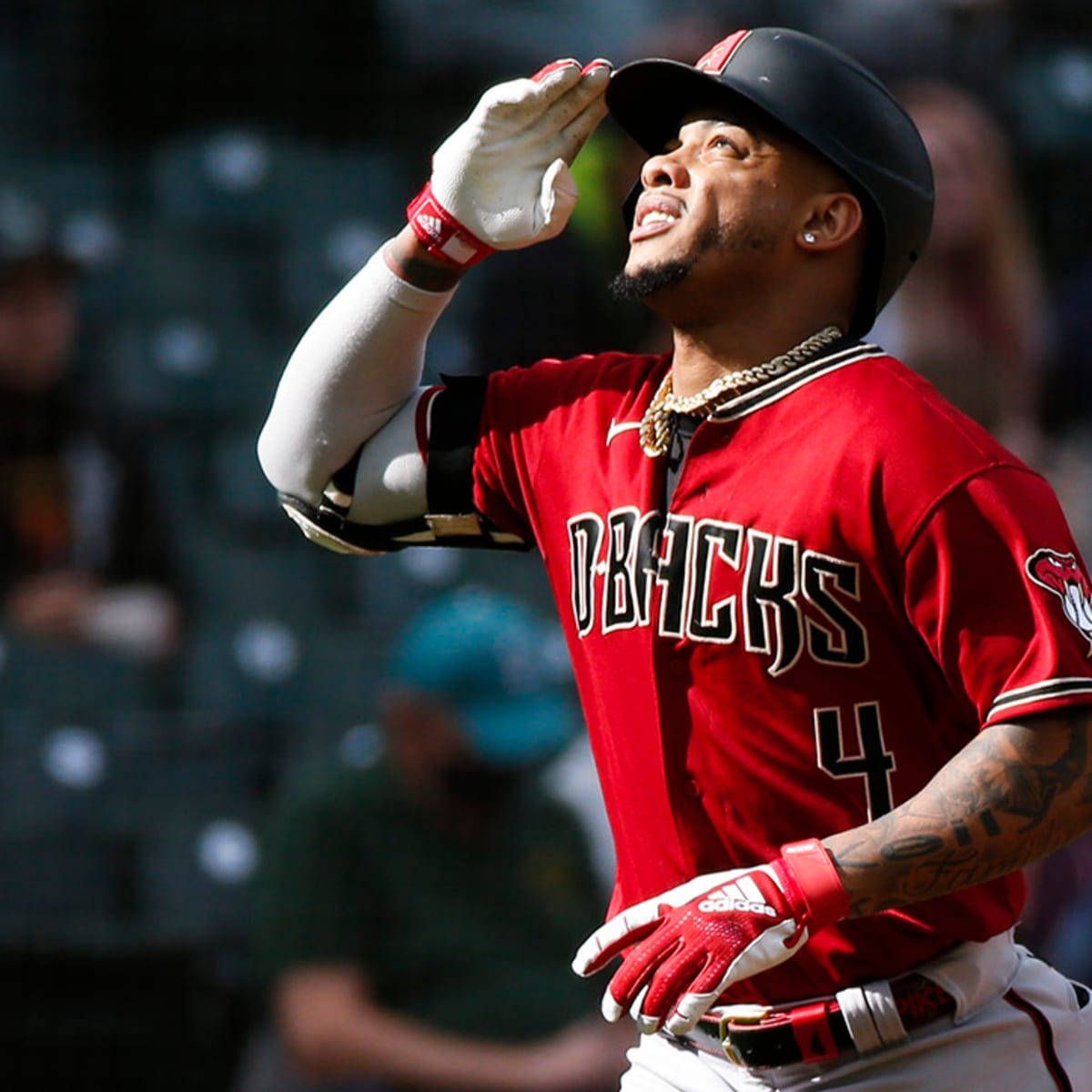 1200x1200 Download Ketel Marte Looks Up Wallpaper