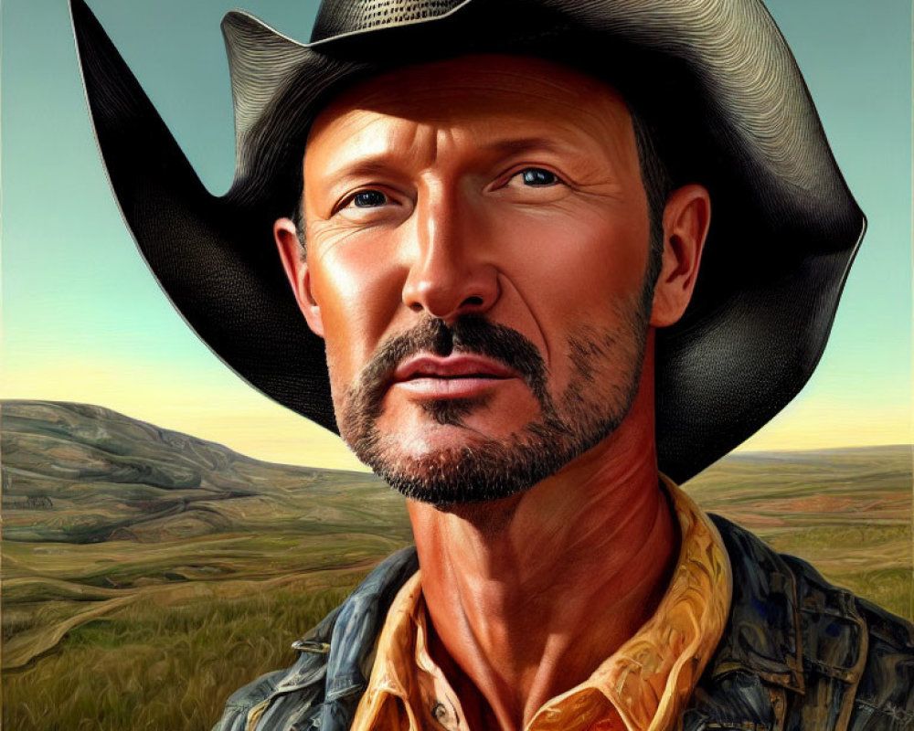1000x800 image of Portrait of Tim McGraw in Mike Whinkelmann, Lucian Freud style, trending on Artstation, digital painting, extremely deta. Deep Dream Generator