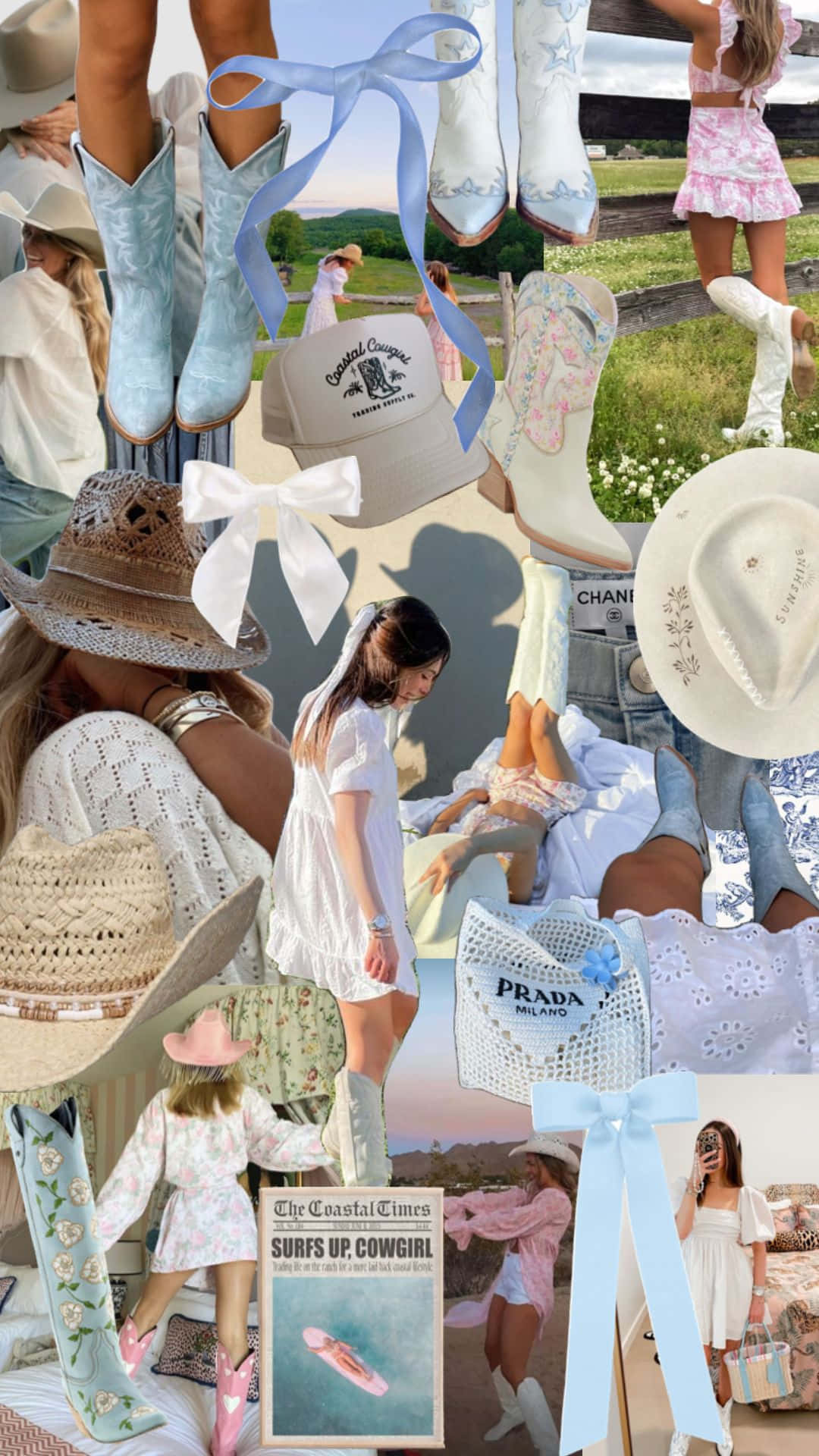 1080x1920 Coastal Cowgirl Aesthetic Wallpaper
