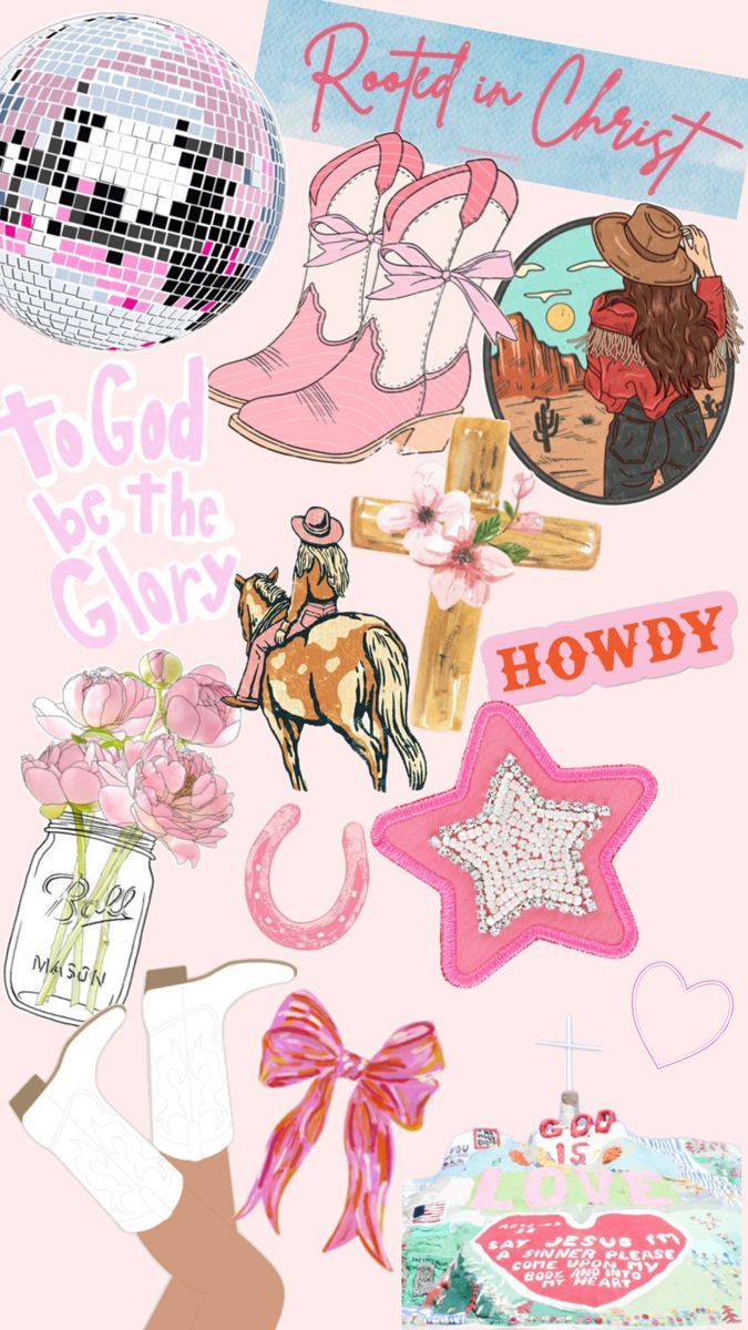 675x1200 Christian cowgirl aesthetic. pink wallpaper. Cute iphone wallpaper tumblr, Wallpaper iphone boho, Cute patterns wallpaper