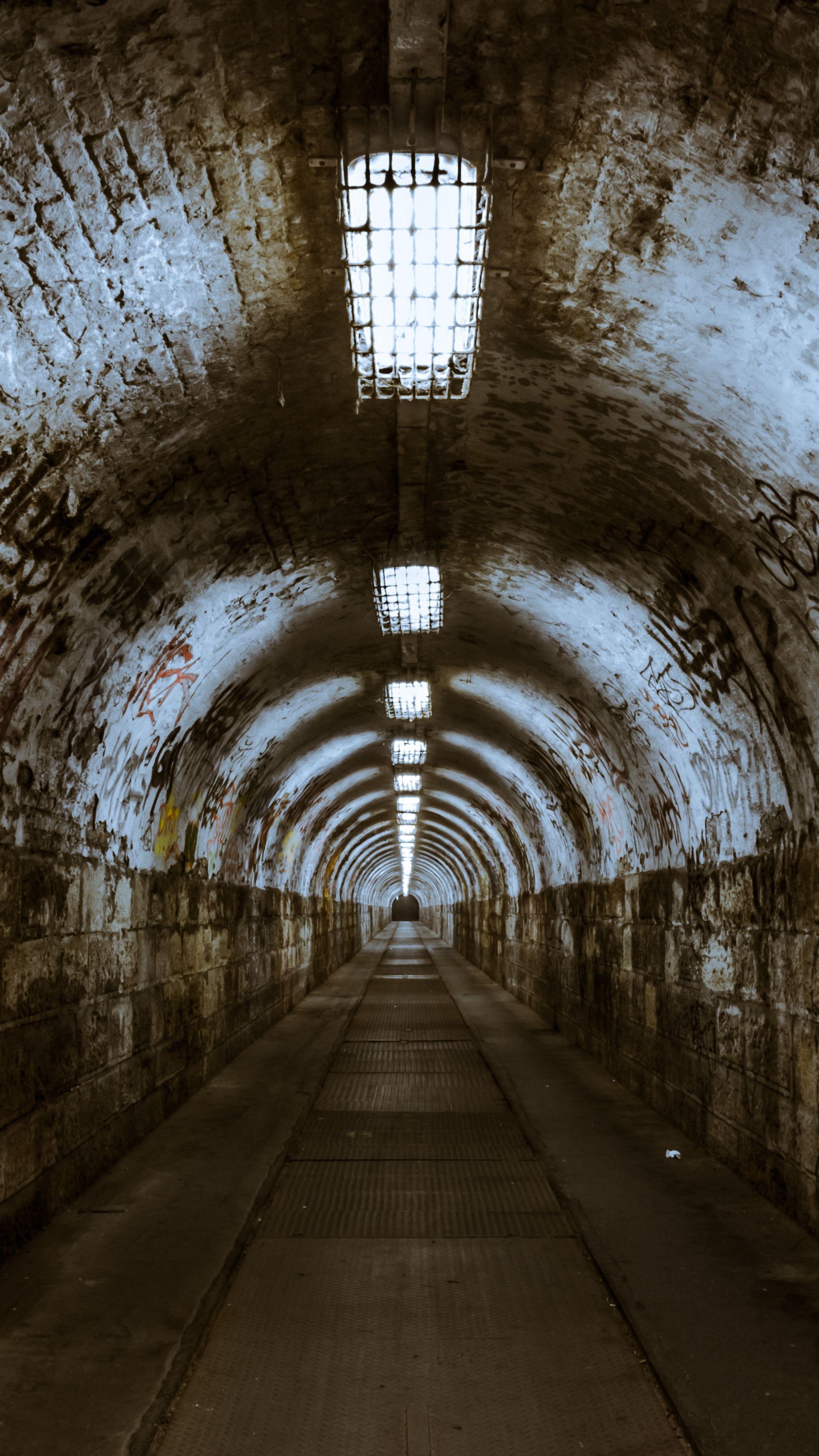 2160x3840 Places #tunnel #underground #abandoned #wallpaper HD 4k