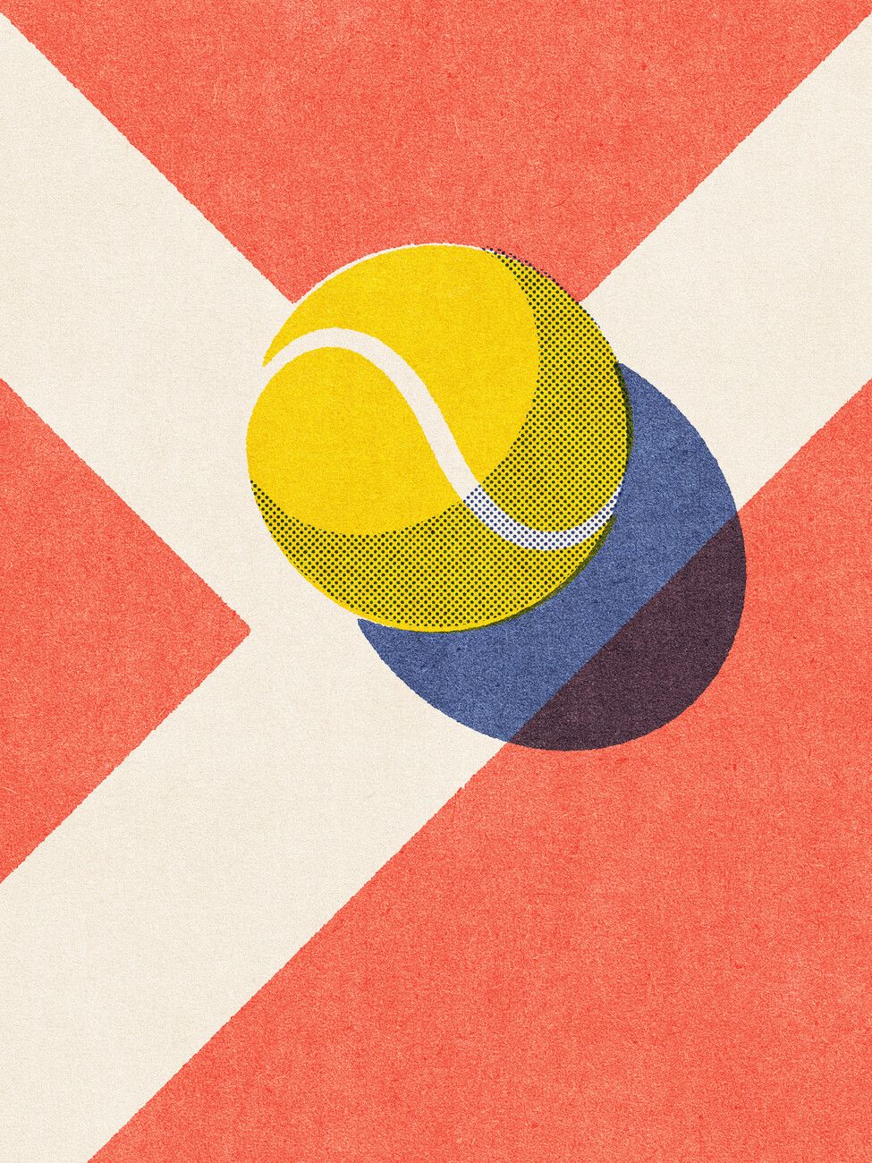 975x1300 Poster BALLS / Tennis court. Wall Art 1 FREE