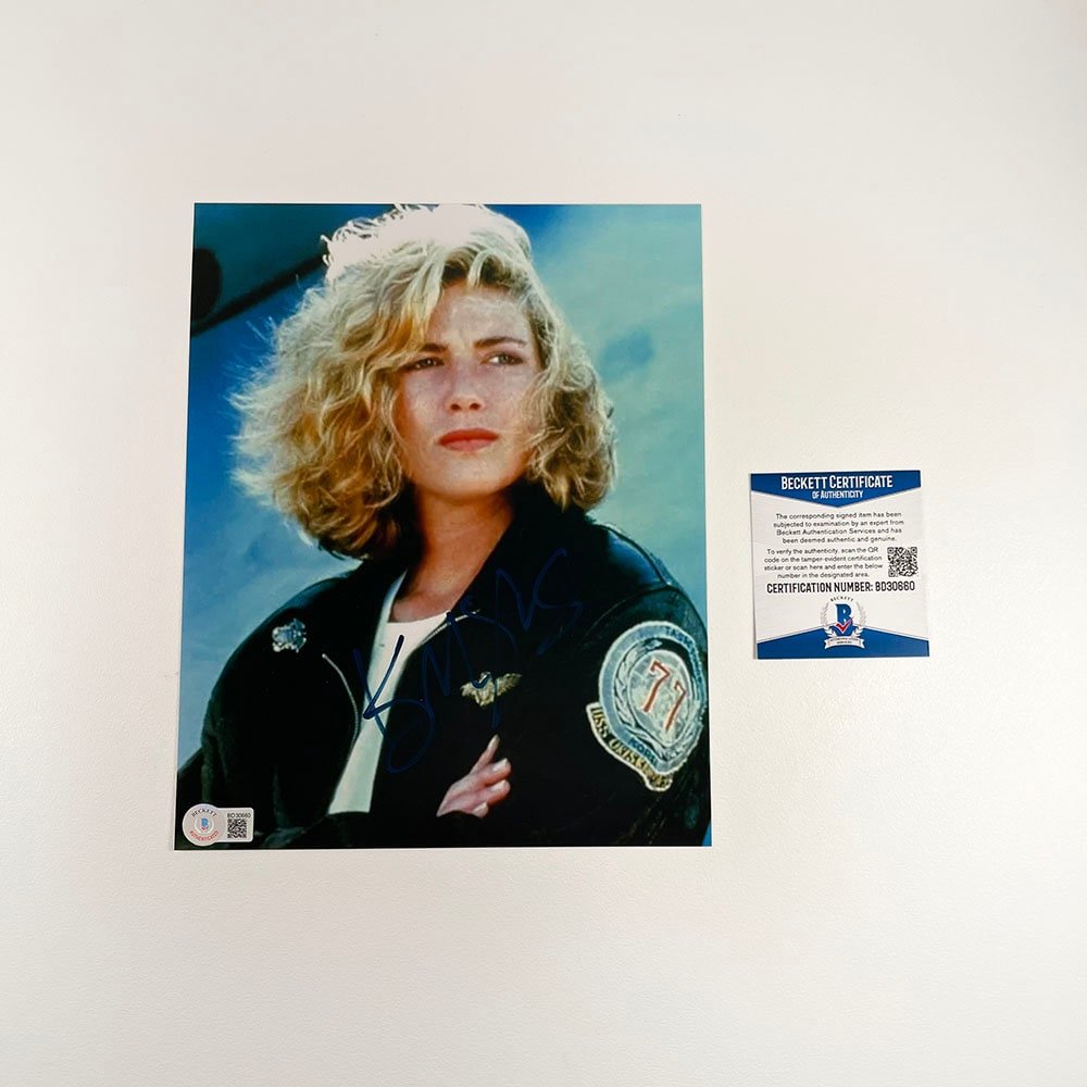 1000x1000 Kelly Mcgillis Top Gun 8x10 Inch Photo Signed Autographed Authentic Beckett BAS COA