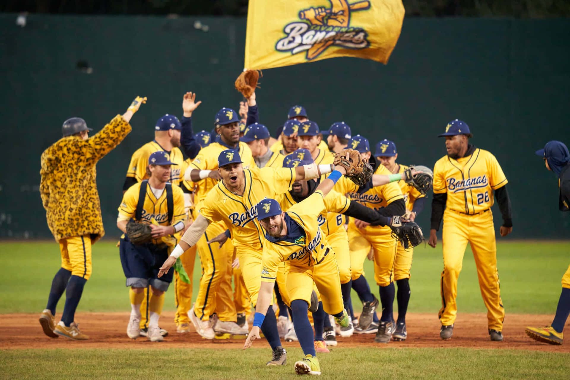 1920x1281 Download Savannah Bananas Celebrationon Field Wallpaper