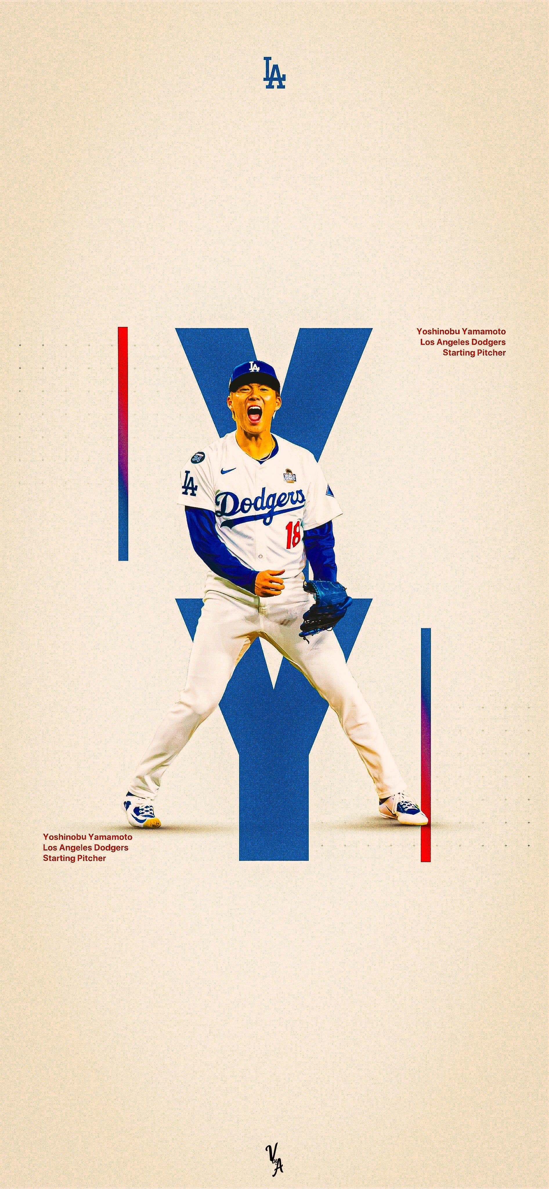 1892x4096 Yoshinobu Yamamoto Los Angeles Dodgers Wallpaper