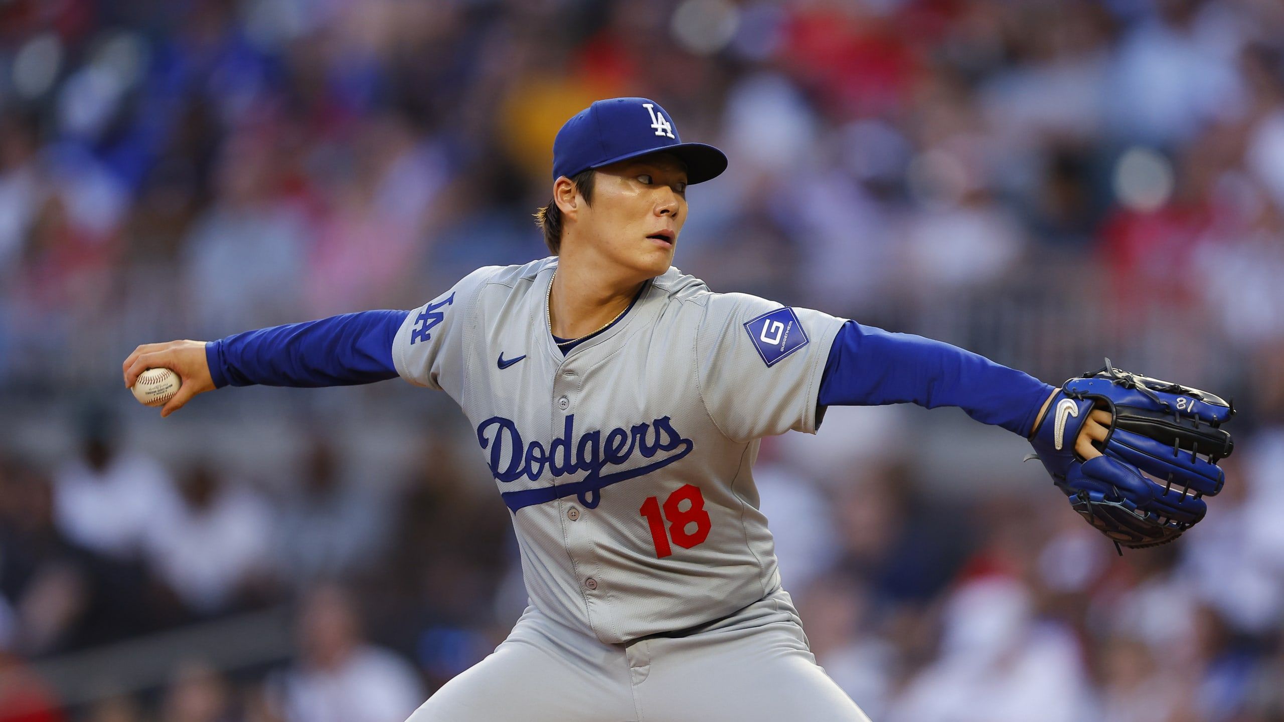 2560x1440 Dodgers Braves 0: Yoshinobu Yamamoto pulls off Houdini act, lineup explodes late yet again