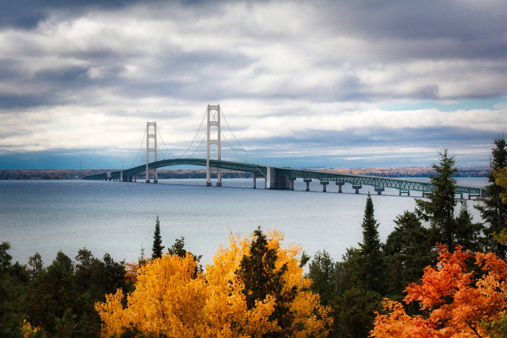 1920x1280 Mackinac Bridge Wallpaper