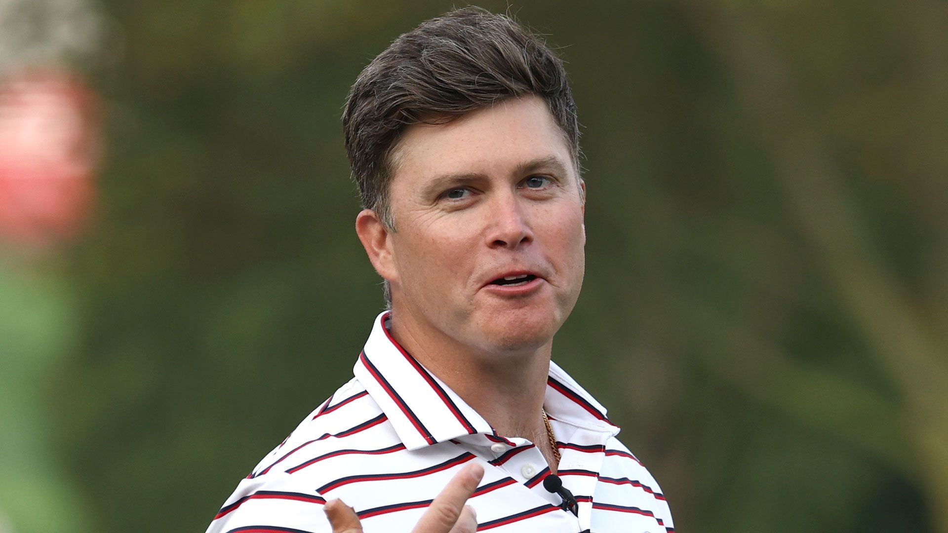 1920x1080 SNL host Colin Jost stuns Ryder Cup fans with NSFW joke about golf legend's penis and president Donald Trump