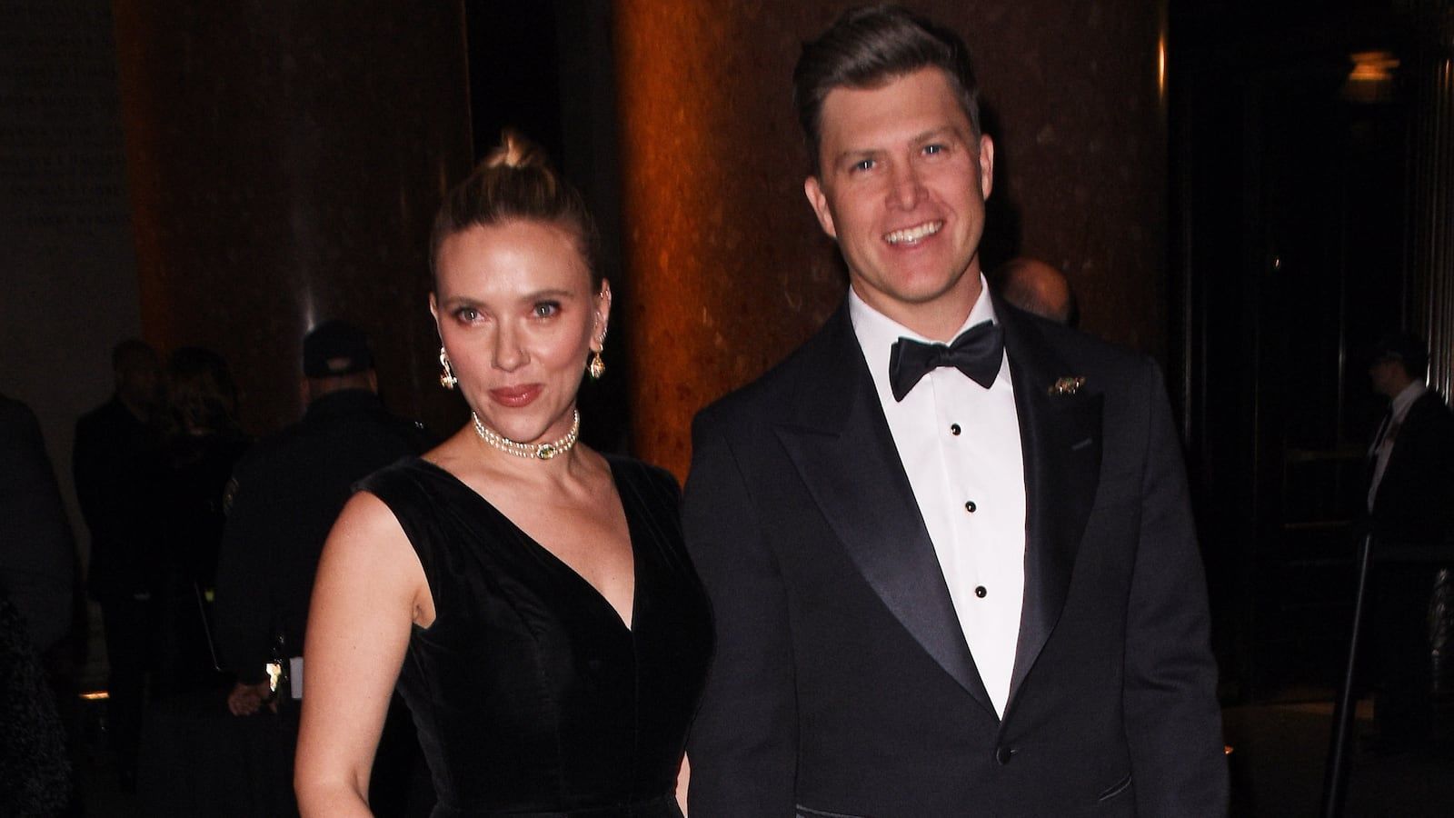 1600x900 Colin Jost: Wife Scarlett Johansson 'Genuinely Shocked' by Intimate 'SNL' Joke