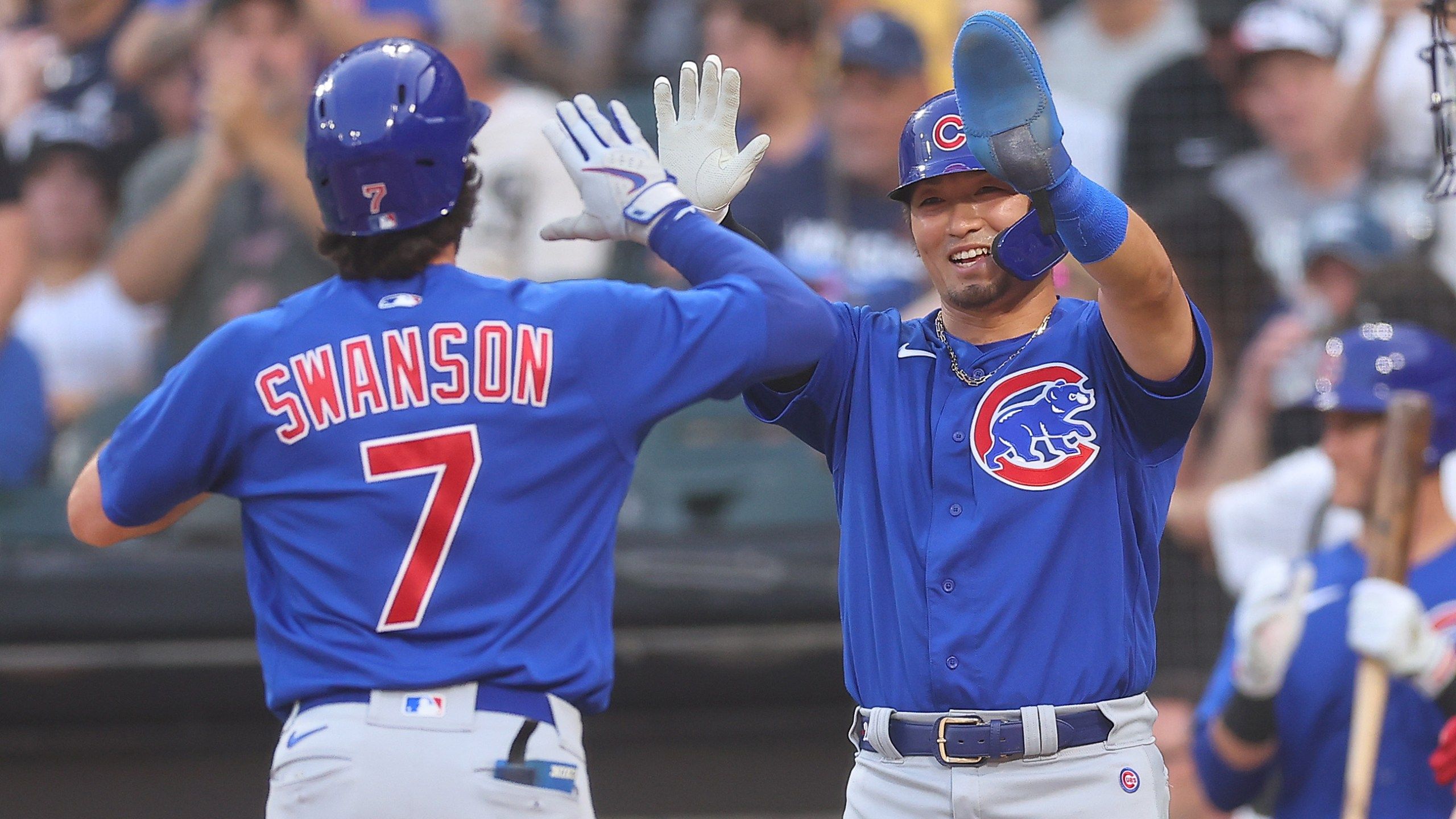 2560x1440 Seiya Suzuki robs first homer, Dansby Swanson hits two to power Cubs past White Sox