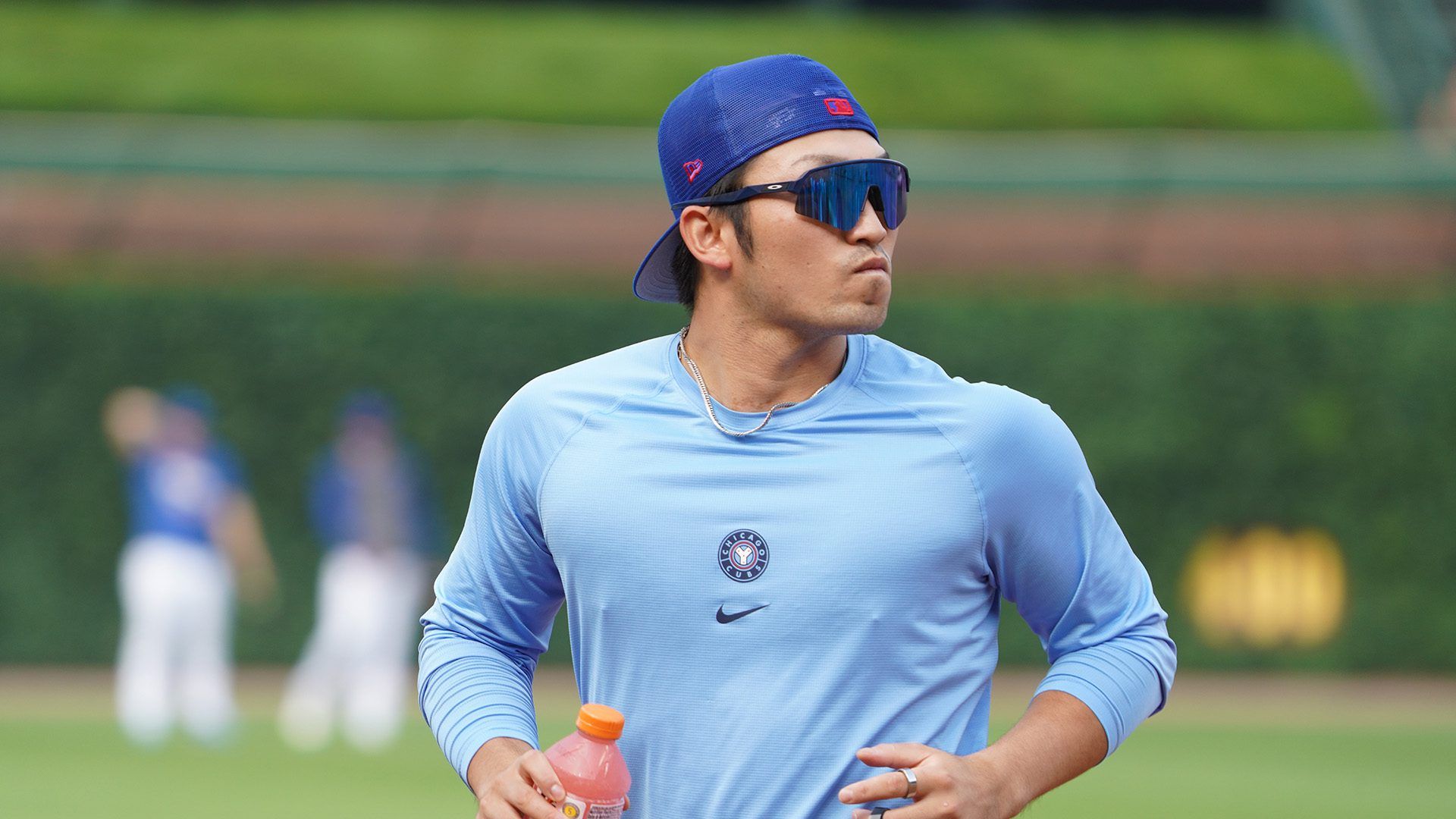 1920x1080 Seiya Suzuki Injury Update Slide. Marquee Sports Network of the Cubs, Bears, Red Stars