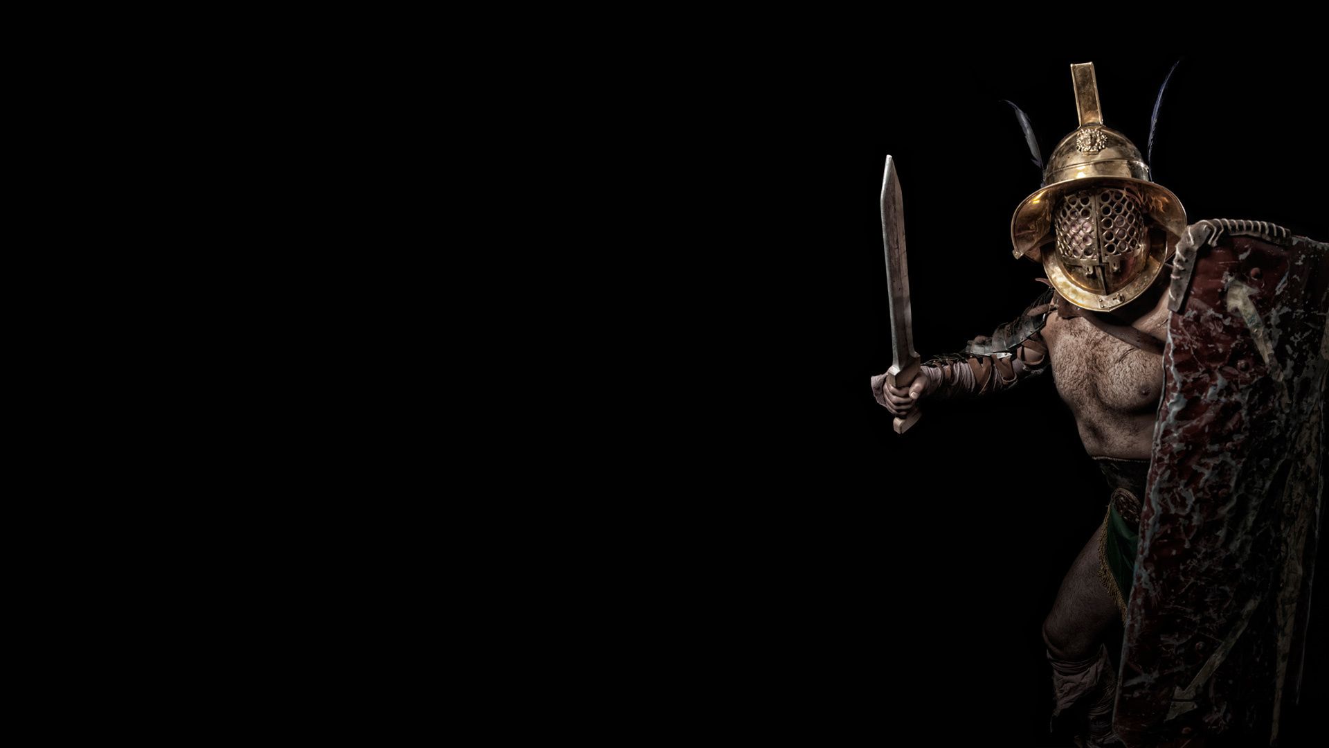 1920x1080 Wallpaper armor, helmet, shield, Gladiator, The murmillo, Murmillo for mobile and desktop, section мужчины, resolution 1920x1080